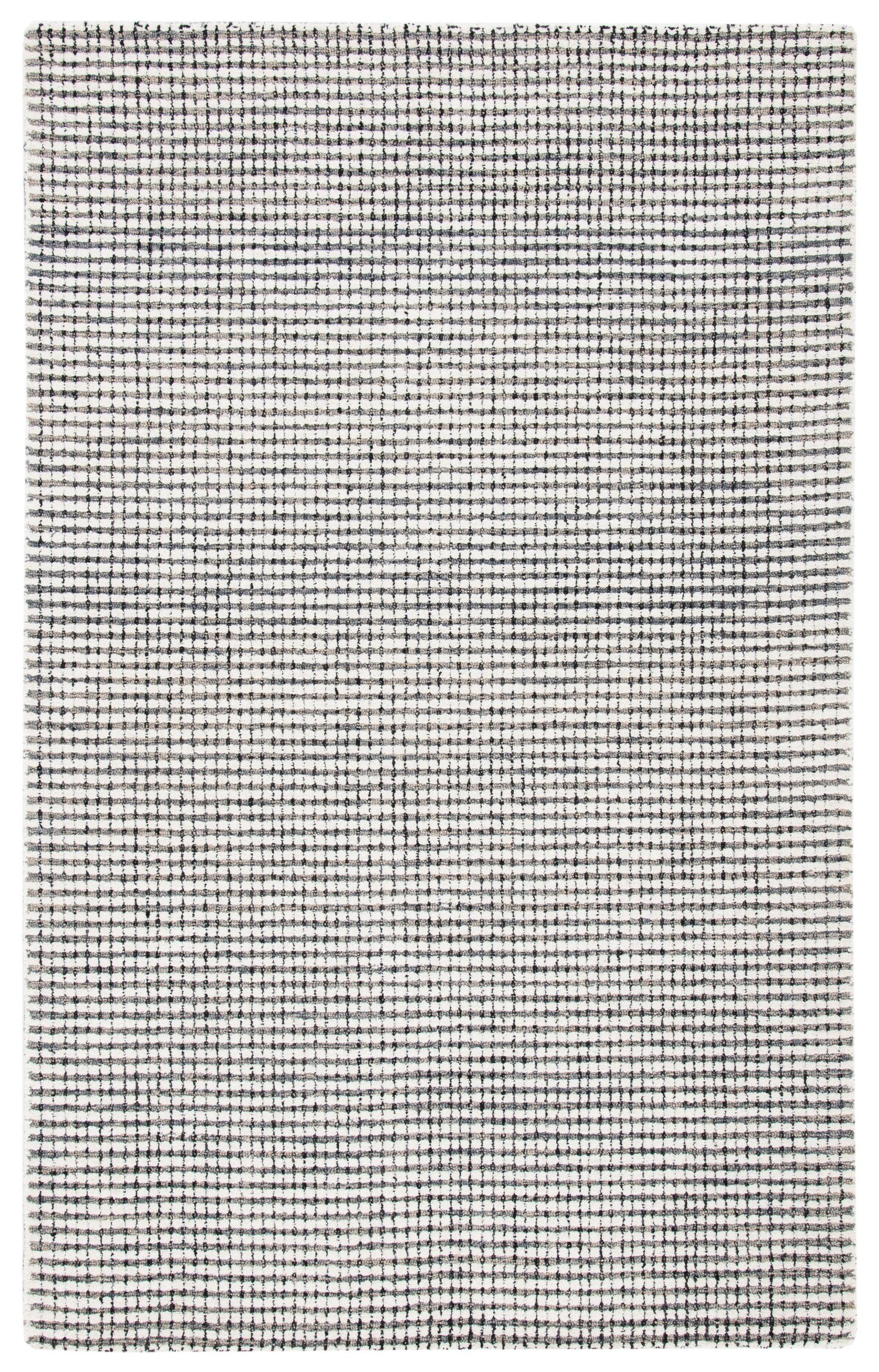 Latitude Run® Abstract Hand Tufted Wool Checkered Rug