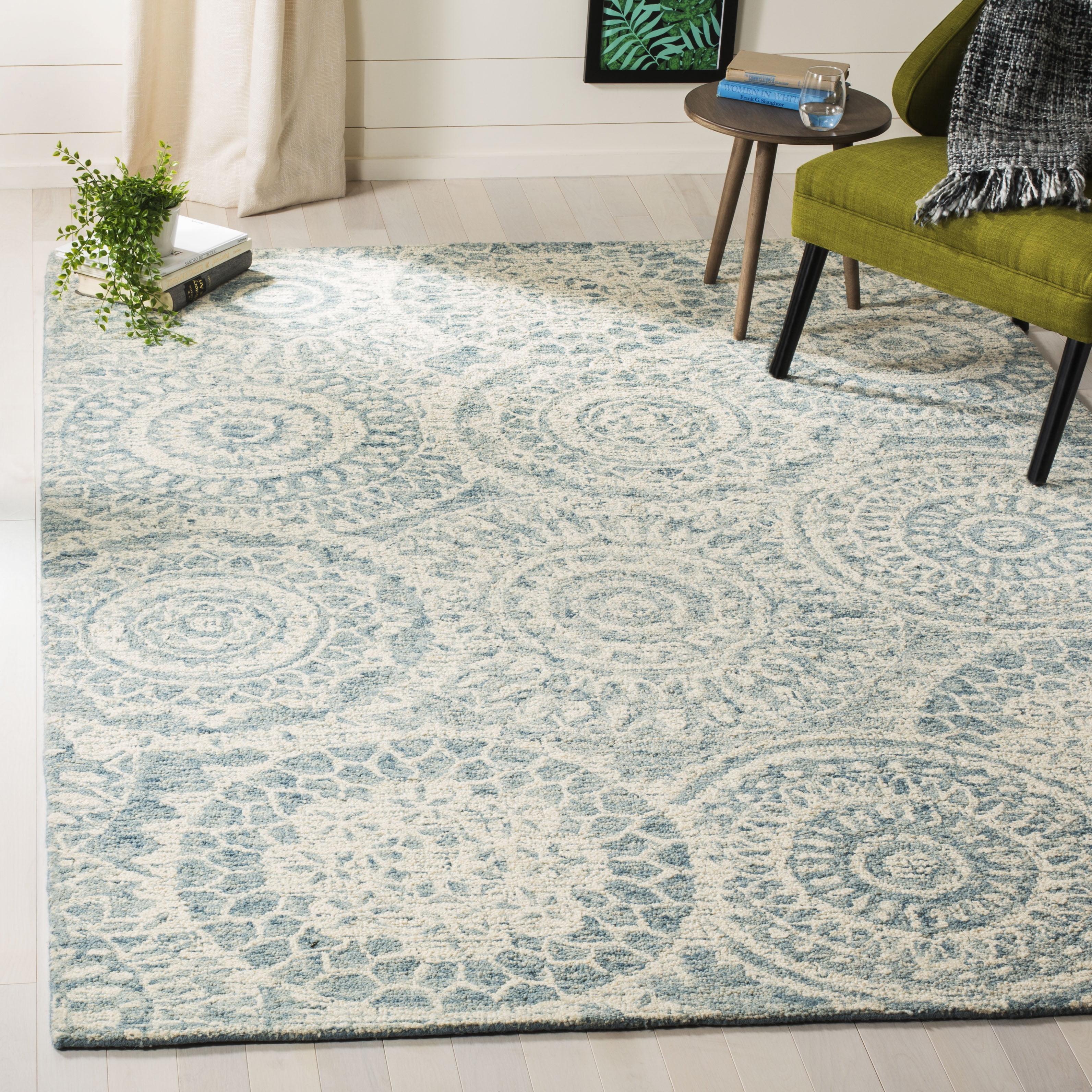 Salerna Hand Tufted Wool Abstract Rug