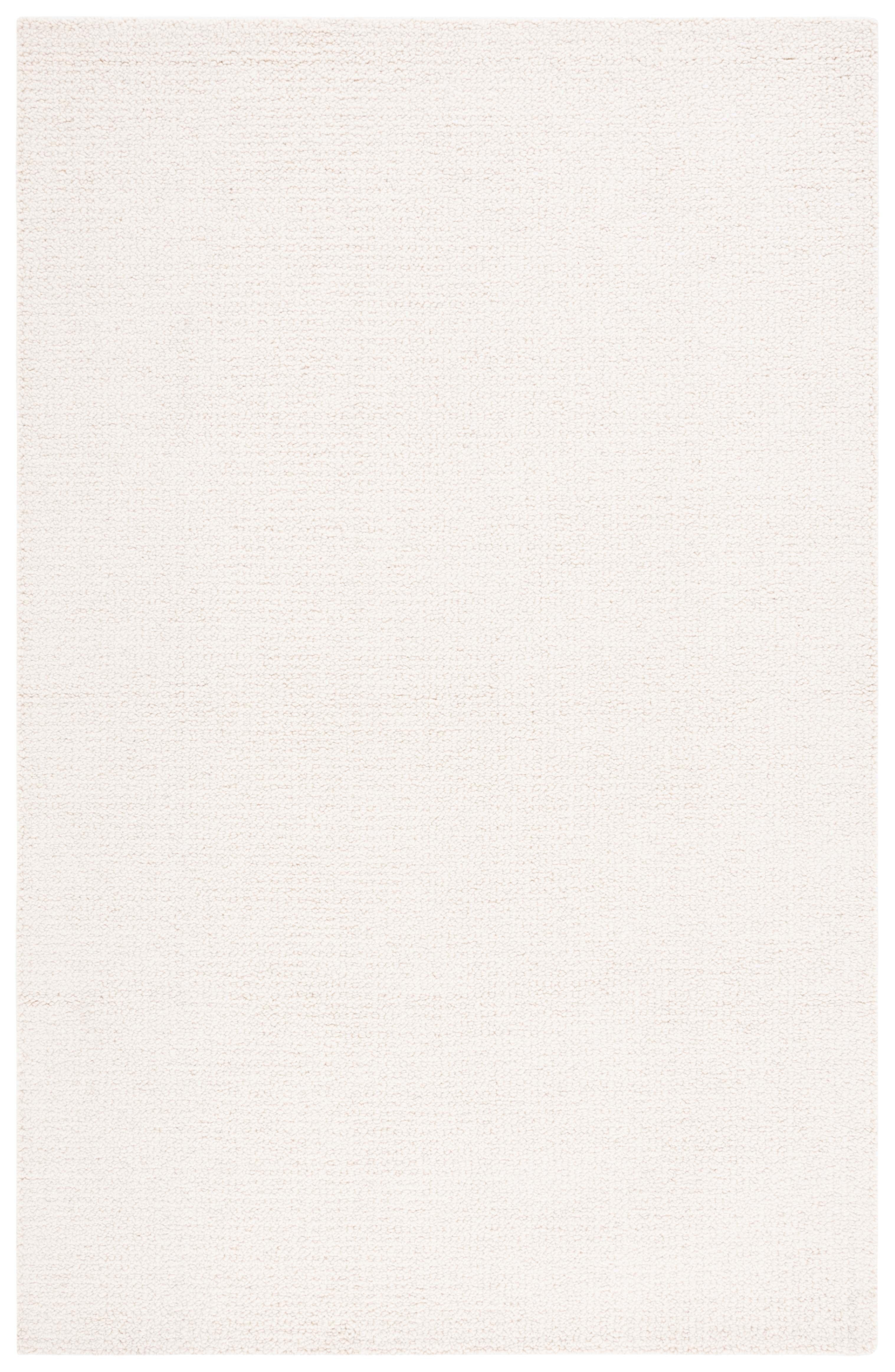 SAFAVIEH Abstract Virginia Solid Area Rug, Ivory, 4' x 6'