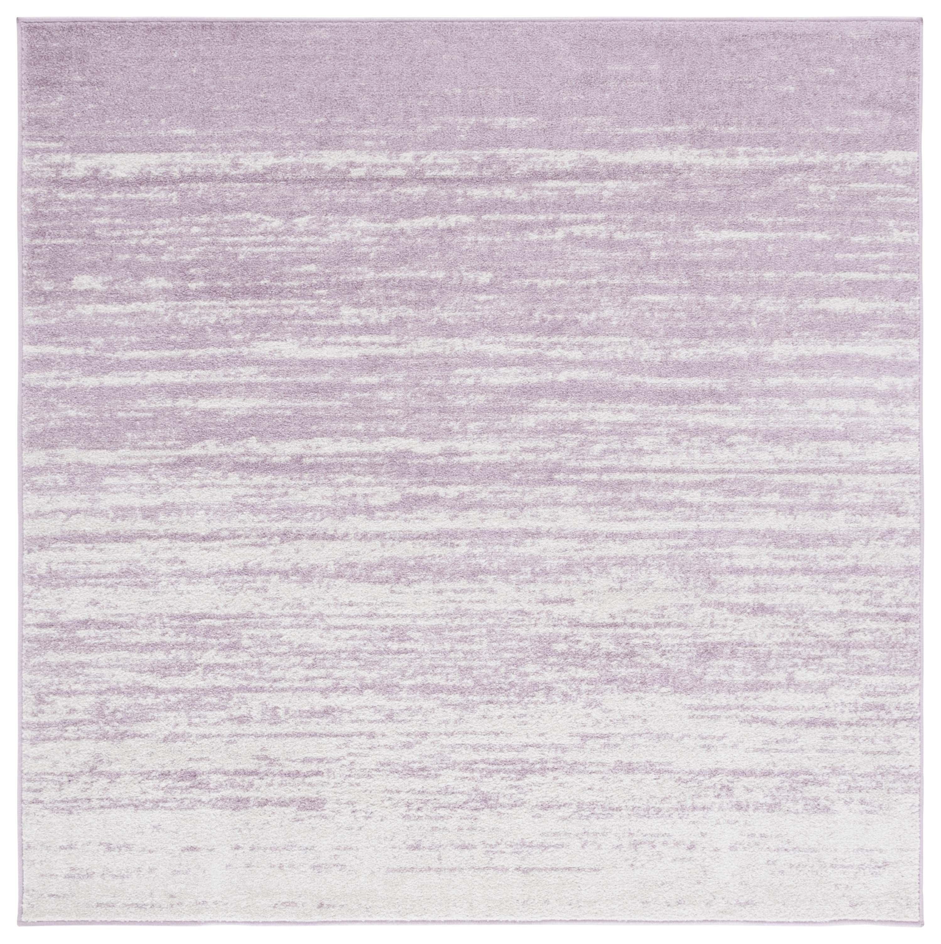 Adirondack ADR113 Machine Made Indoor Area Rug - Cream/Purple - 4'x4' - Safavieh