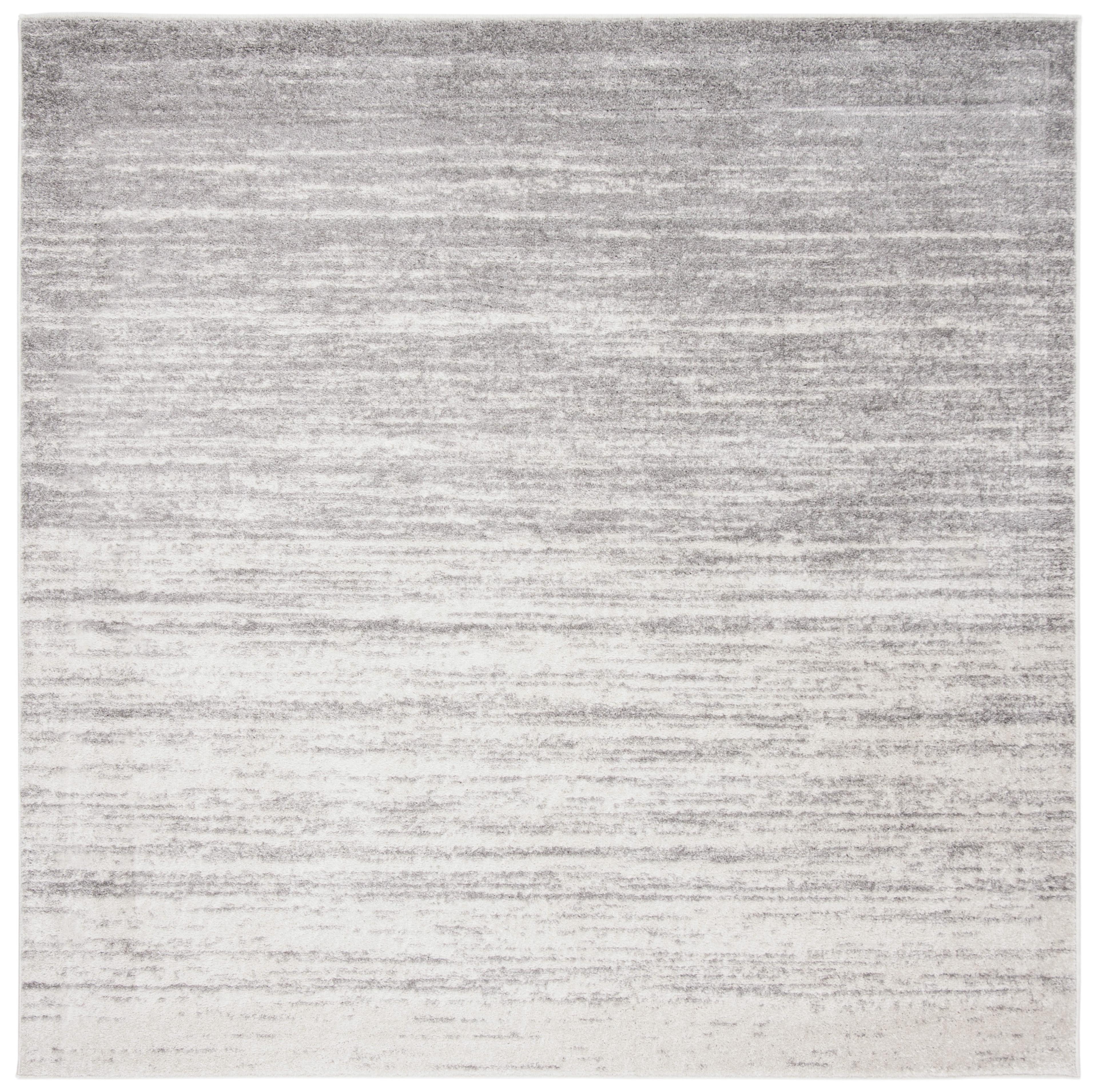 SAFAVIEH Adirondack Esmond Abstract Area Rug, Ivory/Silver, 12' x 12' Square