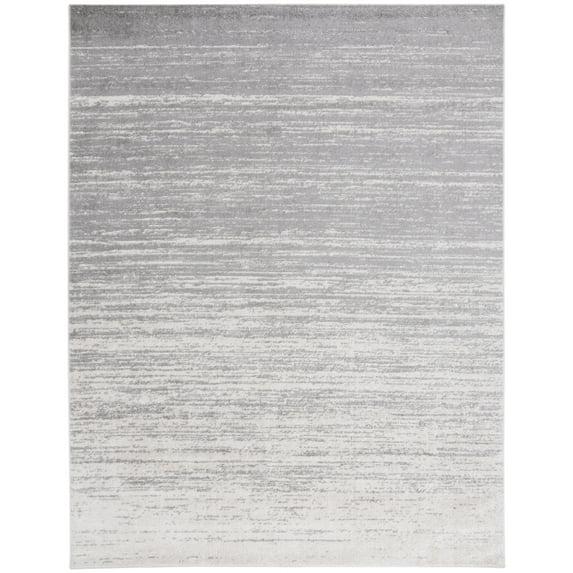 SAFAVIEH Adirondack Esmond Striped Area Rug, Light Grey/Grey, 10' x 14'