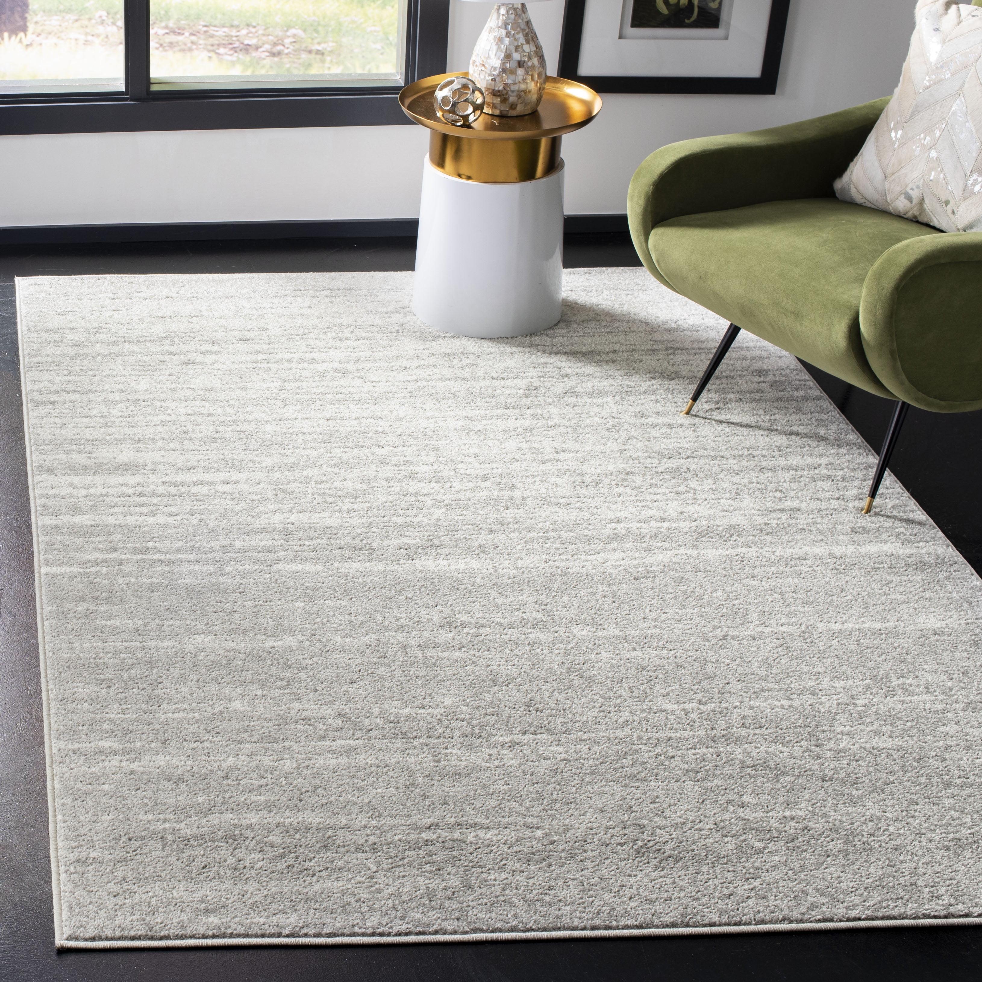 Adirondack ADR113 Machine Made Indoor Area Rug - Light Grey/Grey - 4'x4' - Safavieh