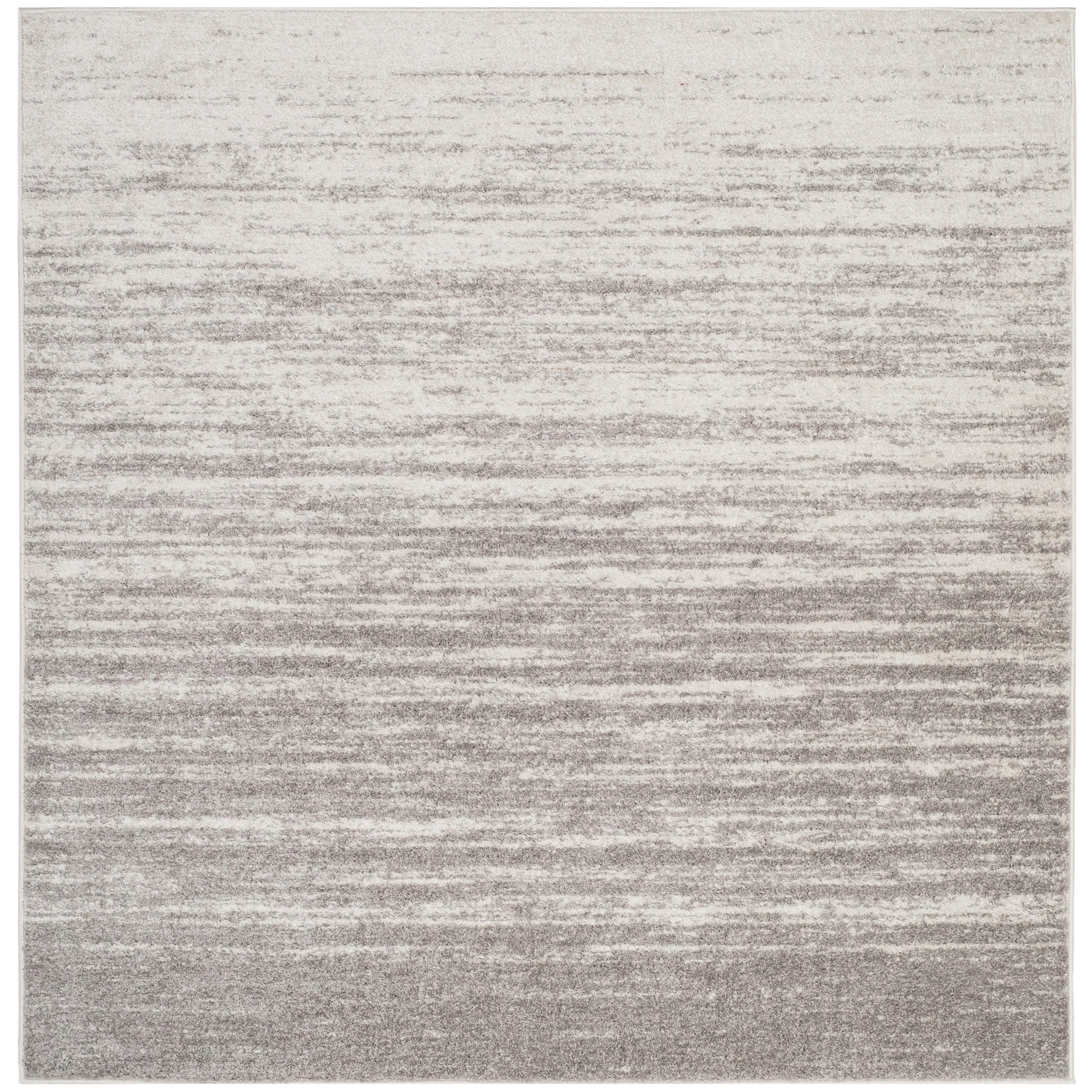 Adirondack ADR113 Machine Made Indoor Area Rug - Light Grey/Grey - 6'x6' - Safavieh