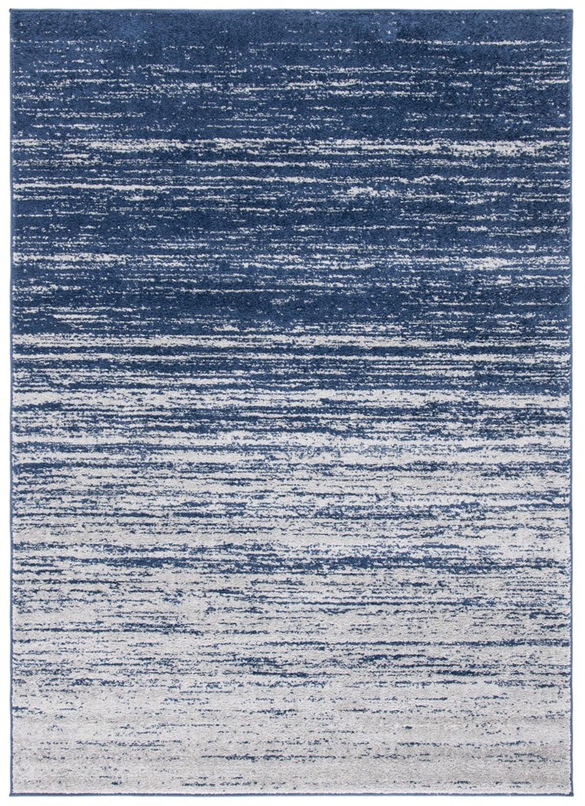 Adirondack ADR113 Machine Made Indoor Accent Rug - Navy/Grey - 3'x5' - Safavieh
