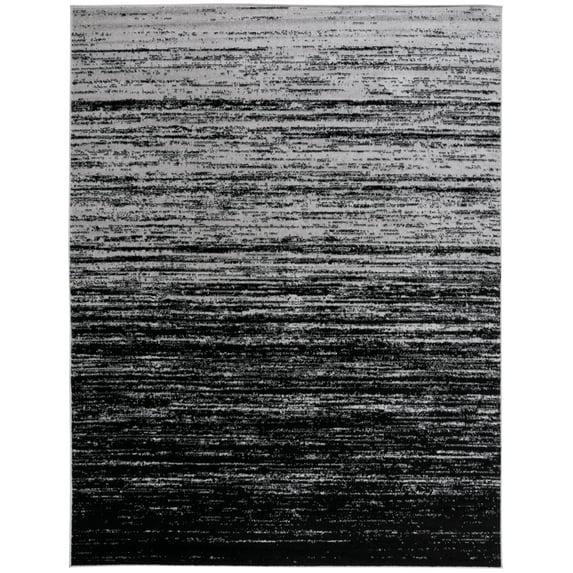 Adirondack ADR113 Machine Made Indoor Area Rug - Silver/Black - 8'x10' - Safavieh