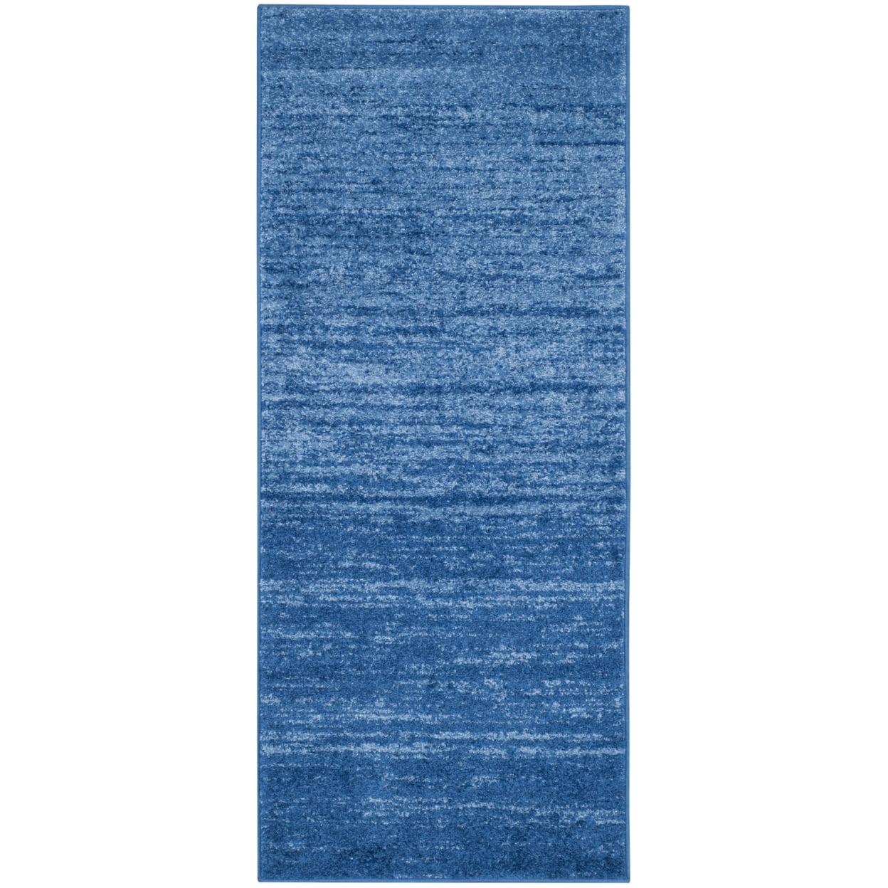 Adirondack ADR113 Machine Made Indoor Runner - Light Blue/Dark Blue - 2'-6"x6' - Safavieh