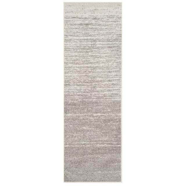 Adirondack ADR113 Machine Made Indoor Runner - Light Grey/Grey - 2'-1"x6' - Safavieh