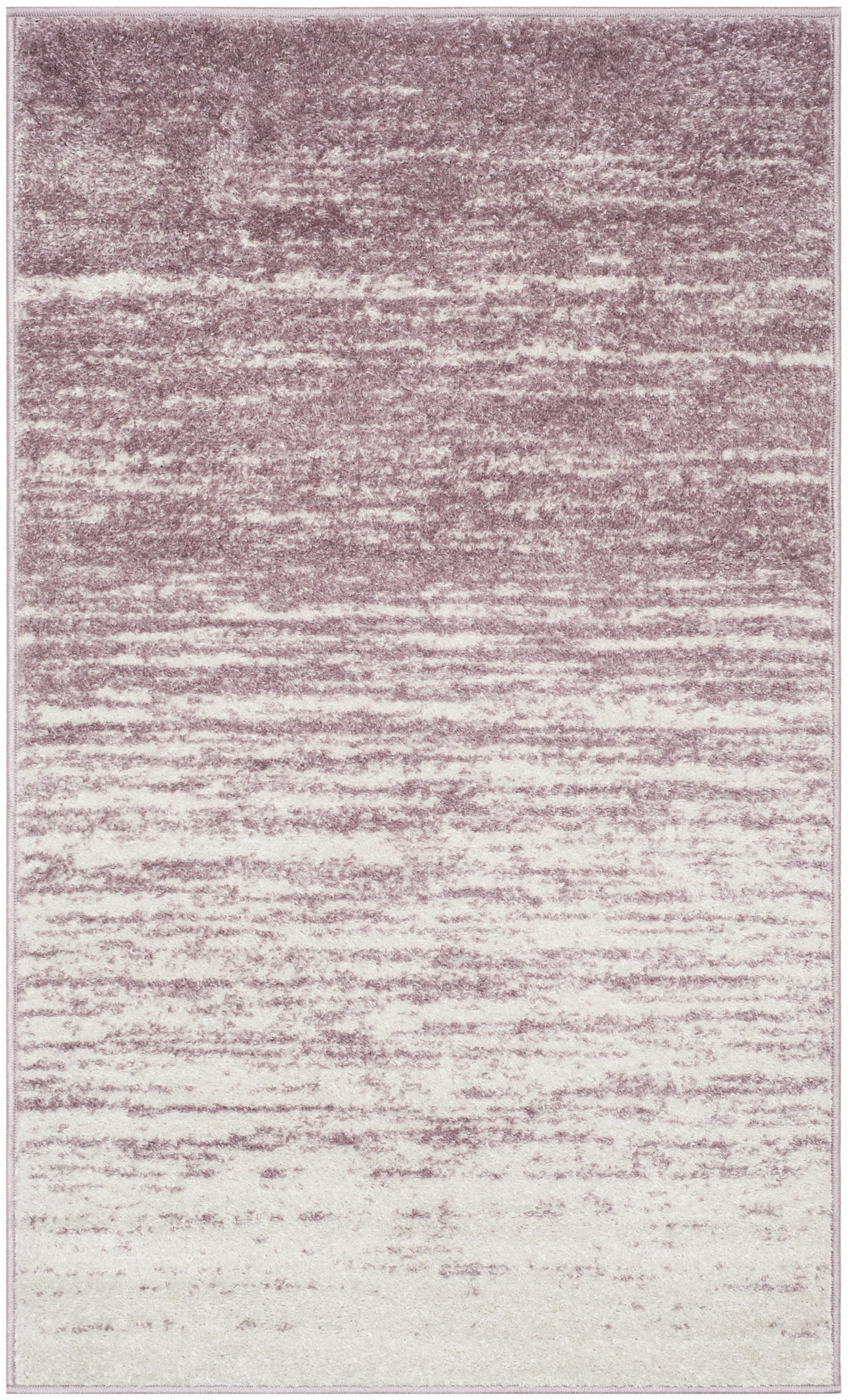 Adirondack ADR113 Machine Made Indoor Area Rug - Cream/Purple - 4'x6' - Safavieh
