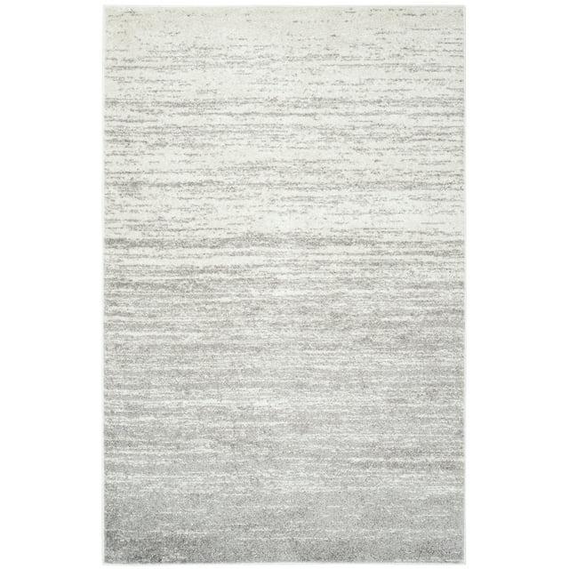 Adirondack ADR113 Machine Made Indoor Area Rug - Ivory/Silver - 6'x9' - Safavieh