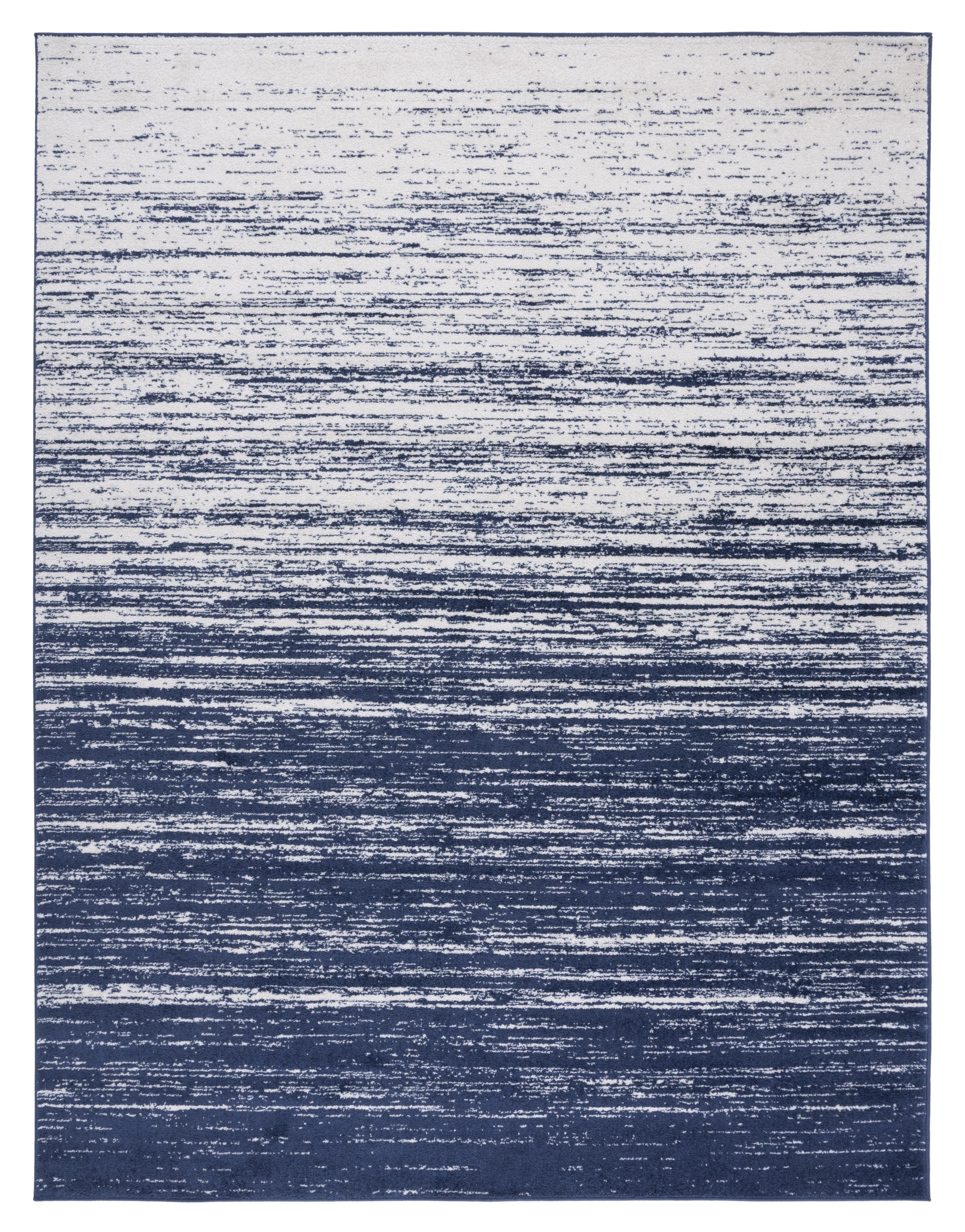 Adirondack ADR113 Machine Made Indoor Area Rug - Navy/Ivory - 8'x10' - Safavieh
