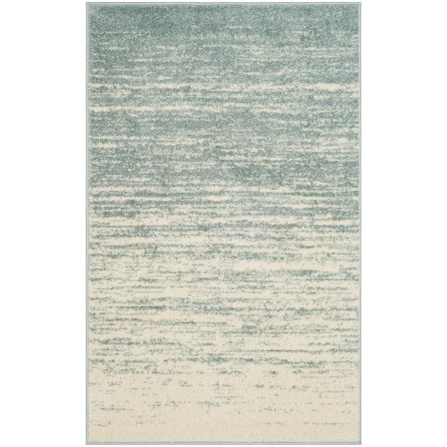 Adirondack ADR113 Machine Made Indoor Accent Rug - Slate/Cream - 3'x5' - Safavieh