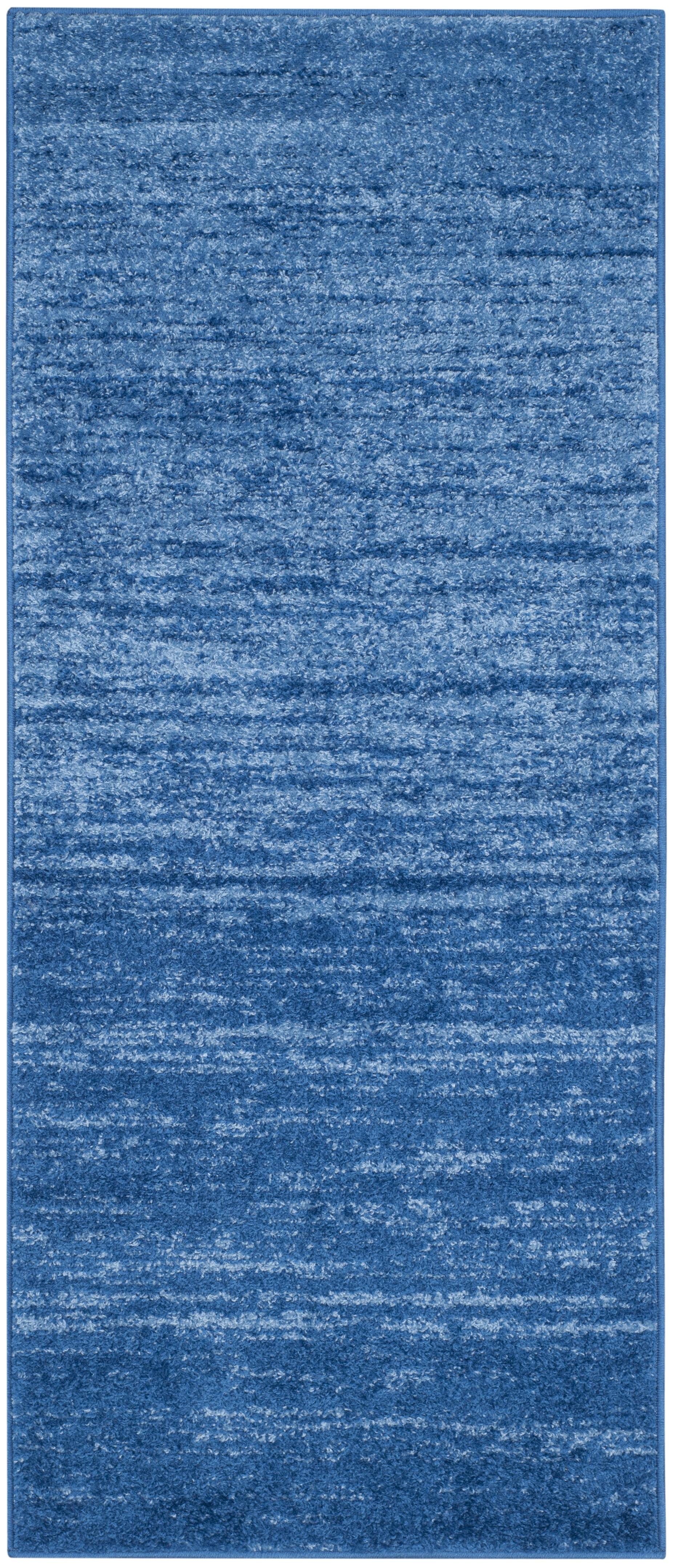 Adirondack ADR113 Machine Made Indoor Runner - Light Blue/Dark Blue - 2'-6"x6' - Safavieh