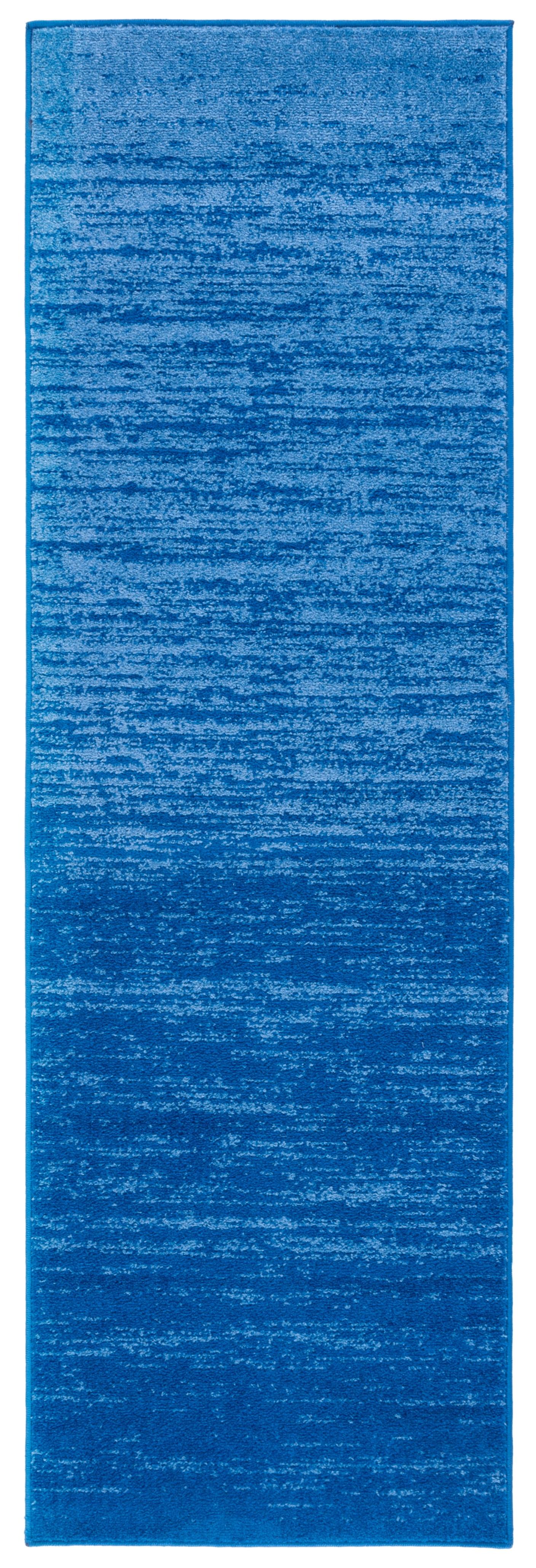 Adirondack ADR113 Machine Made Indoor Runner - Light Blue/Dark Blue - 2'-6"x8' - Safavieh