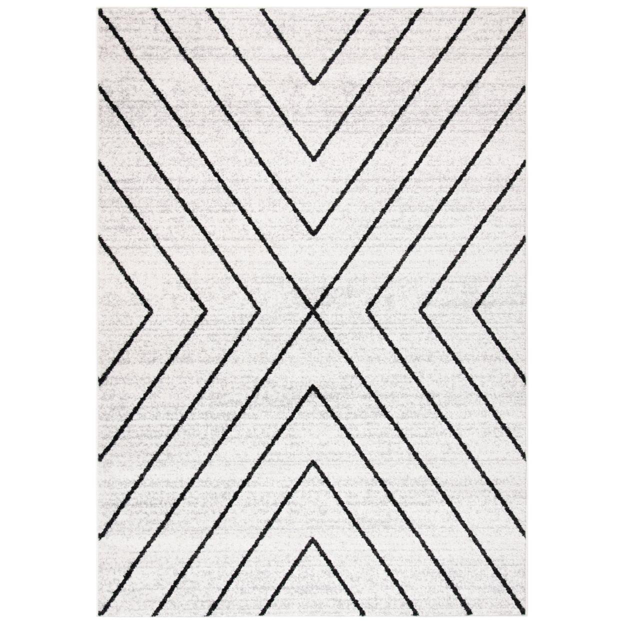 Adirondack ADR251 Machine Made Indoor Area Rug - Ivory/Grey - 10'x14' - Safavieh