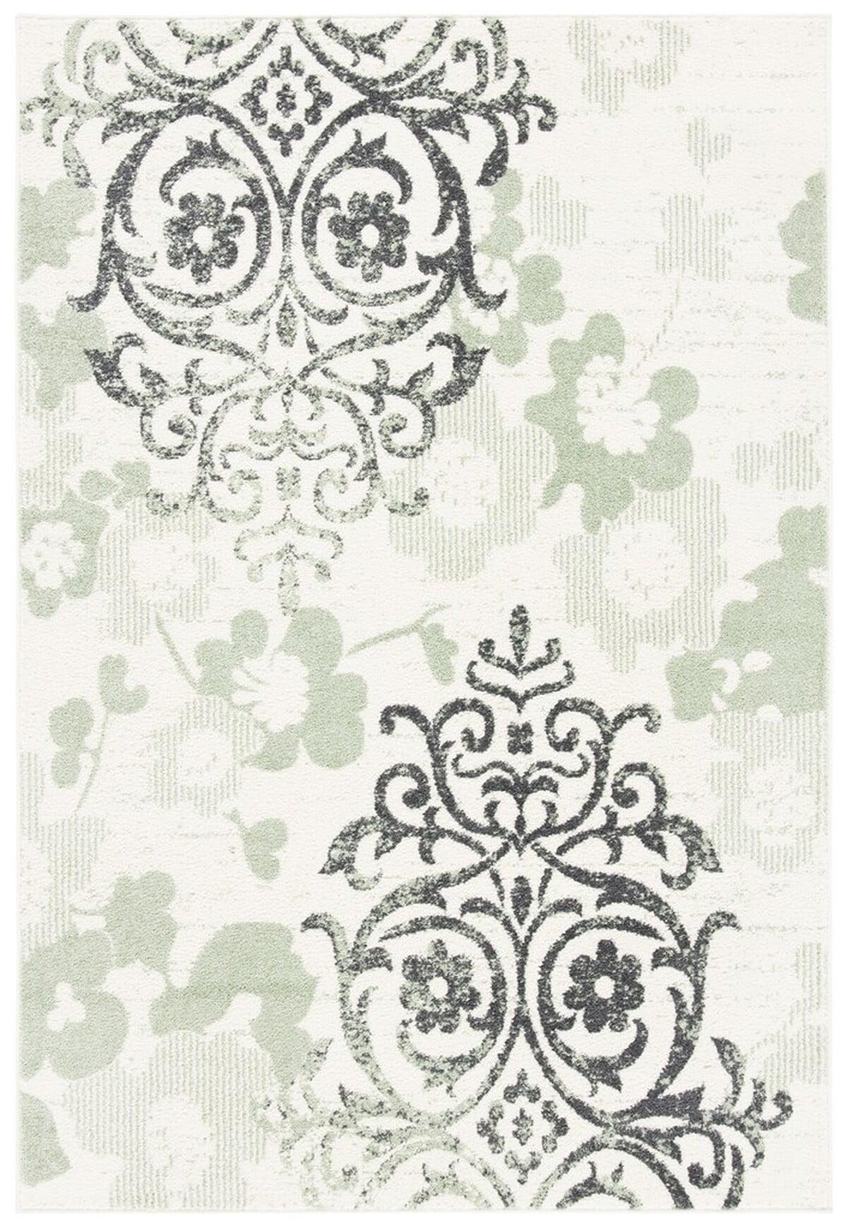 Adirondack ADR114 Machine Made Indoor Area Rug - Ivory/Green - 6'x9' - Safavieh