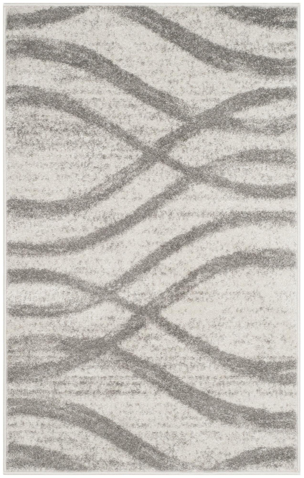 Adirondack ADR125 Machine Made Indoor Area Rug - Cream/Grey - 6'x9' - Safavieh