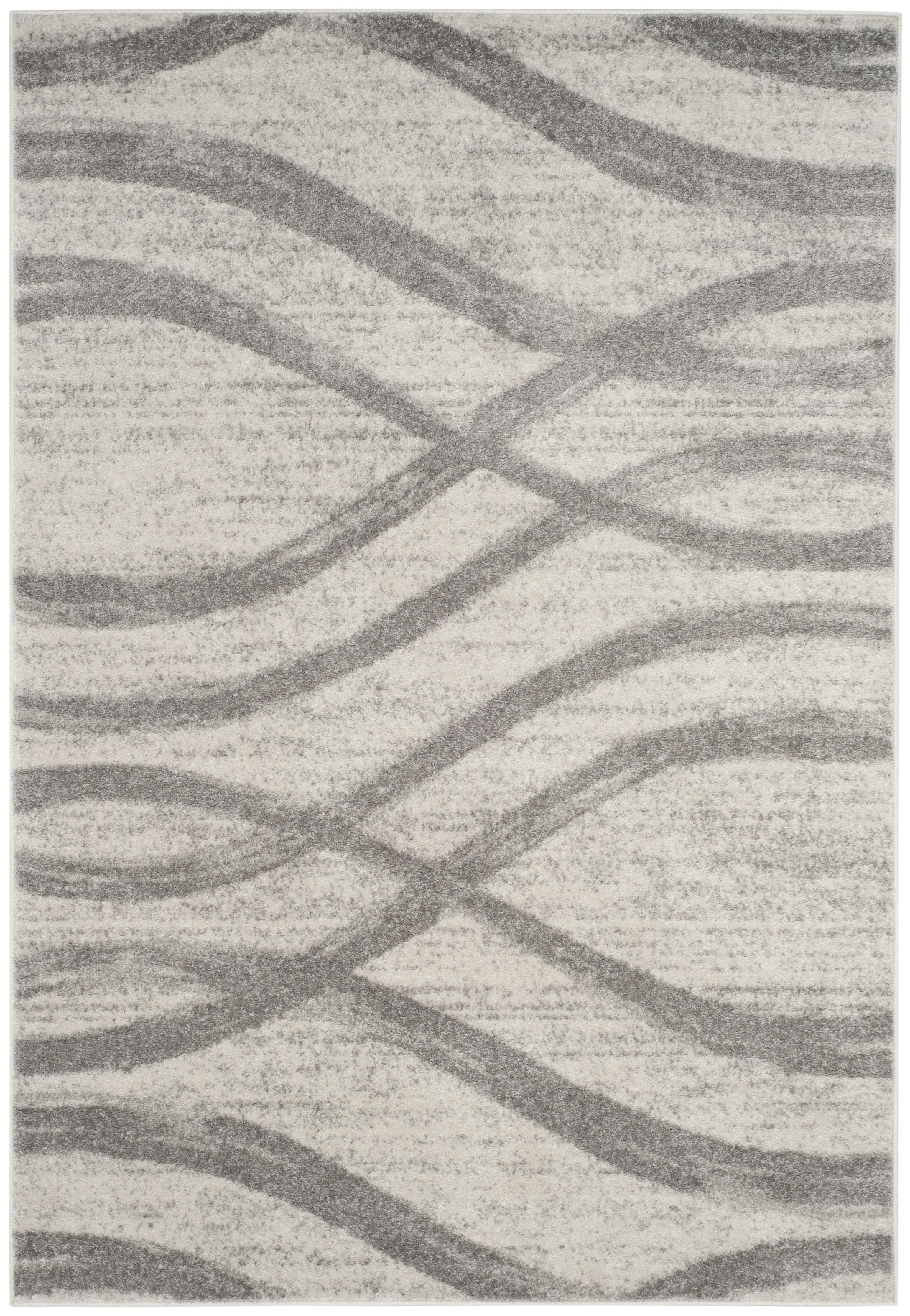 Adirondack ADR125 Machine Made Indoor Area Rug - Cream/Grey - 6'x9' - Safavieh