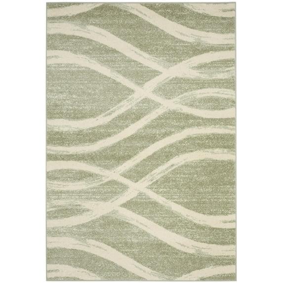 Adirondack ADR125 Machine Made Indoor Area Rug - Sage/Cream - 6'x9' - Safavieh