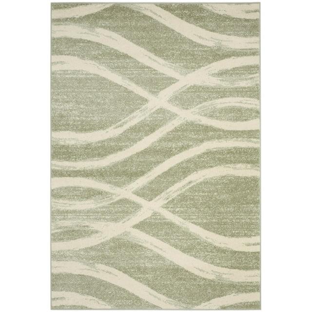 Adirondack ADR125 Machine Made Indoor Area Rug - Sage/Cream - 6'x9' - Safavieh