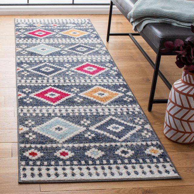 Adirondack ADR277 Power Loomed Runner Rug - Grey/Ivory - 2'6"x8' - Safavieh.