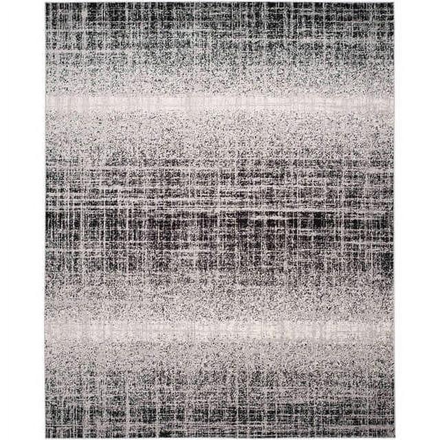 SAFAVIEH Adirondack Kiersten Abstract Faded Area Rug, Silver/Black, 8' x 10'