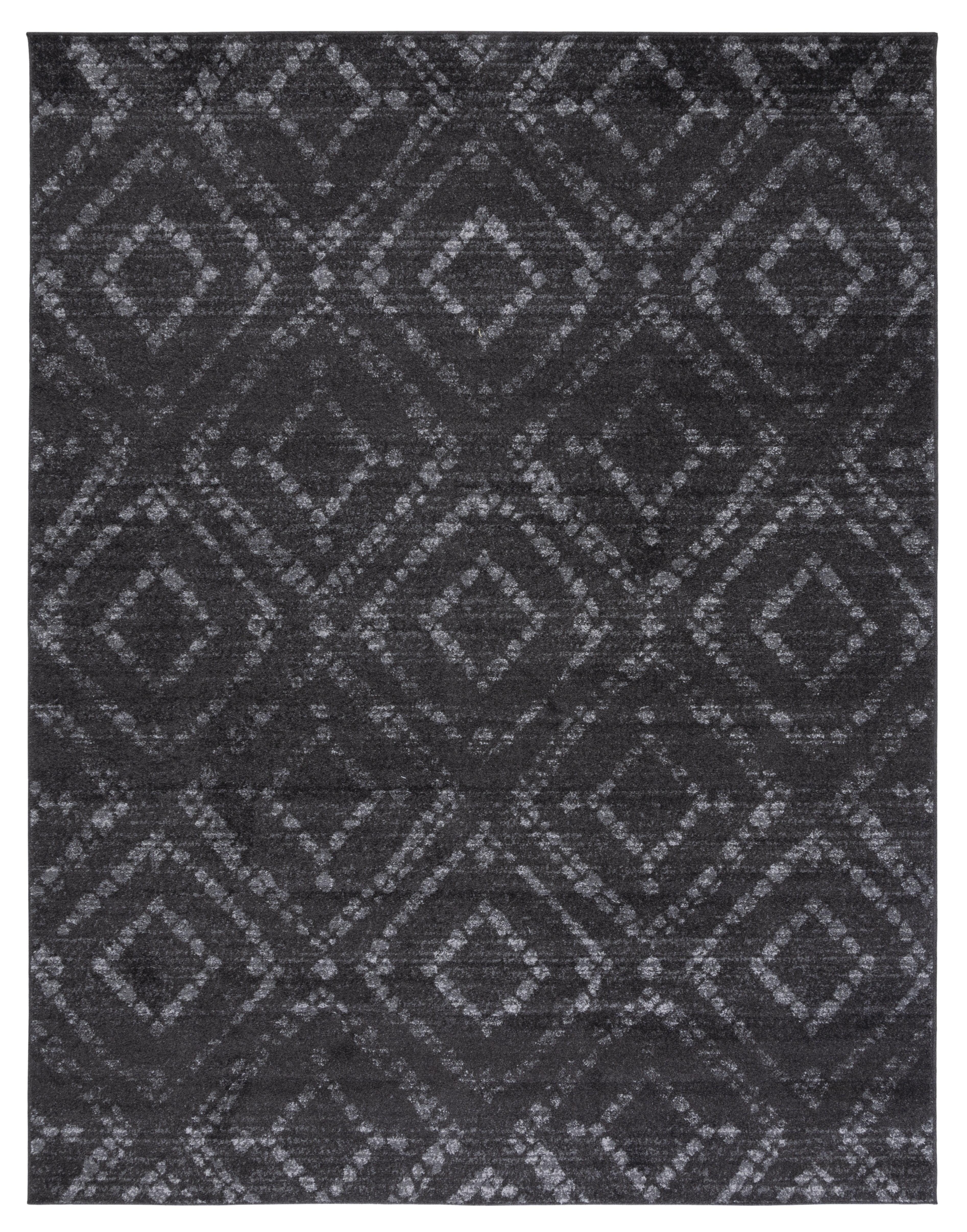 SAFAVIEH Adirondack Lecia Geometric Area Rug, Dark Grey/Grey, 9' x 12'