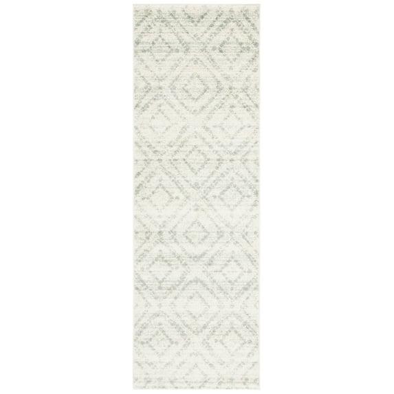 Adirondack ADR131 Machine Made Indoor Runner - Ivory/Light Blue - 2'-6"x8' - Safavieh