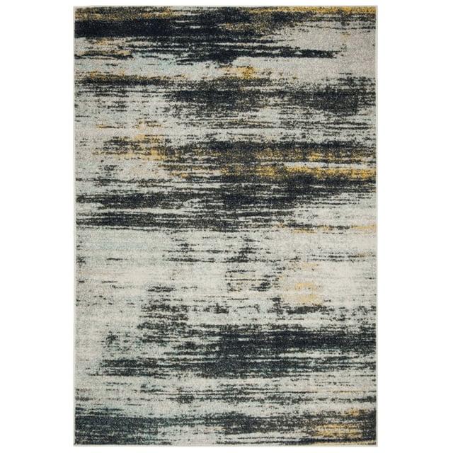 Adirondack ADR201 Power Loomed Runner Rug - Light Grey/Black - 2'6"x8' - Safavieh.