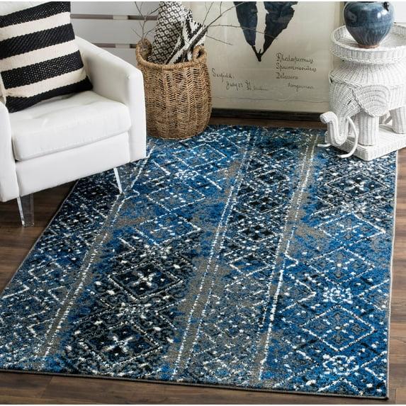 Adirondack ADR111 Machine Made Indoor Area Rug - Silver/Multi - 4'x4' - Safavieh