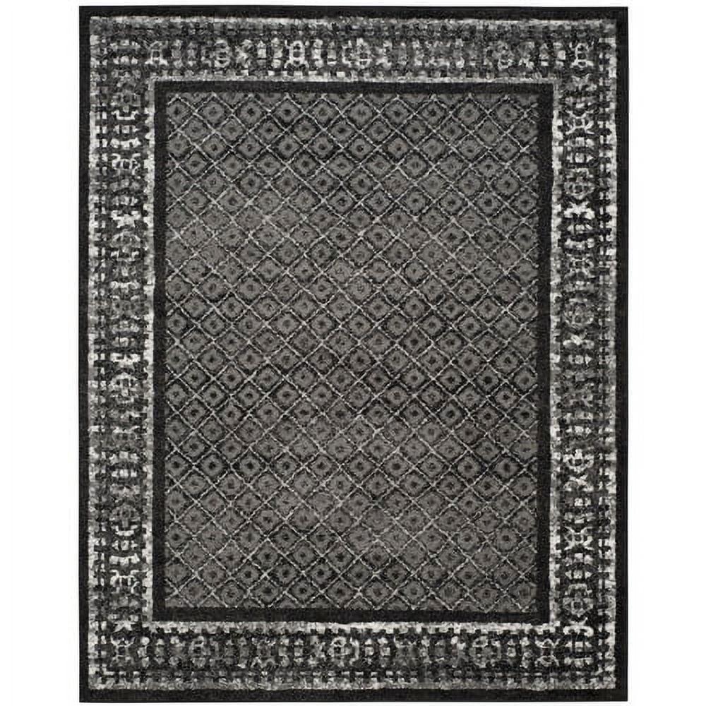 Adirondack ADR110 Machine Made Indoor Accent Rug - Black/Silver - 2'-6"x4' - Safavieh