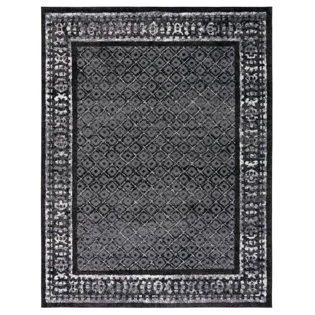 Adirondack ADR110 Machine Made Indoor Area Rug - Black/Silver - 9'x12' - Safavieh
