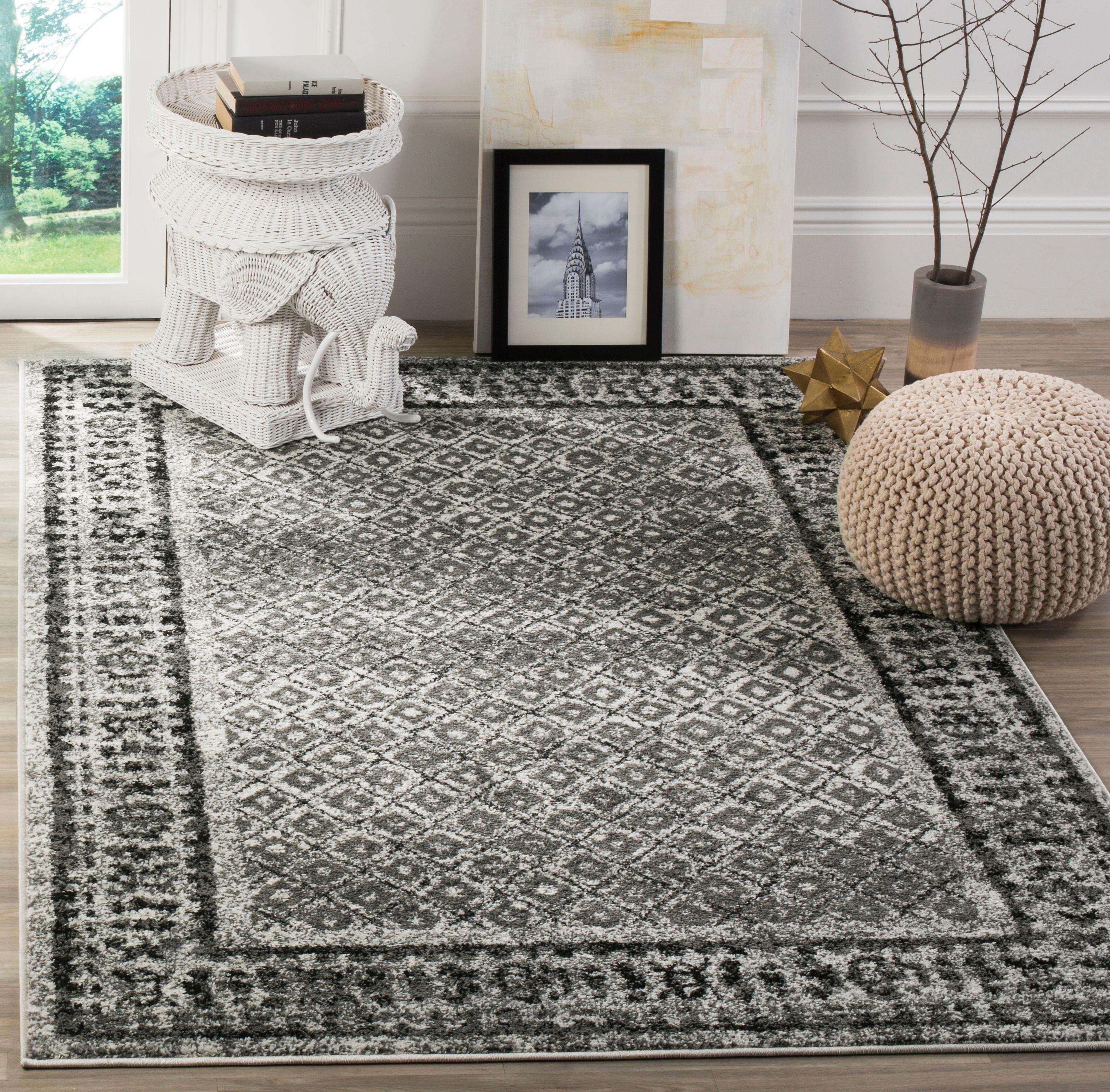 Ivory Rectangular Synthetic Easy Care Area Rug 11' x 15'