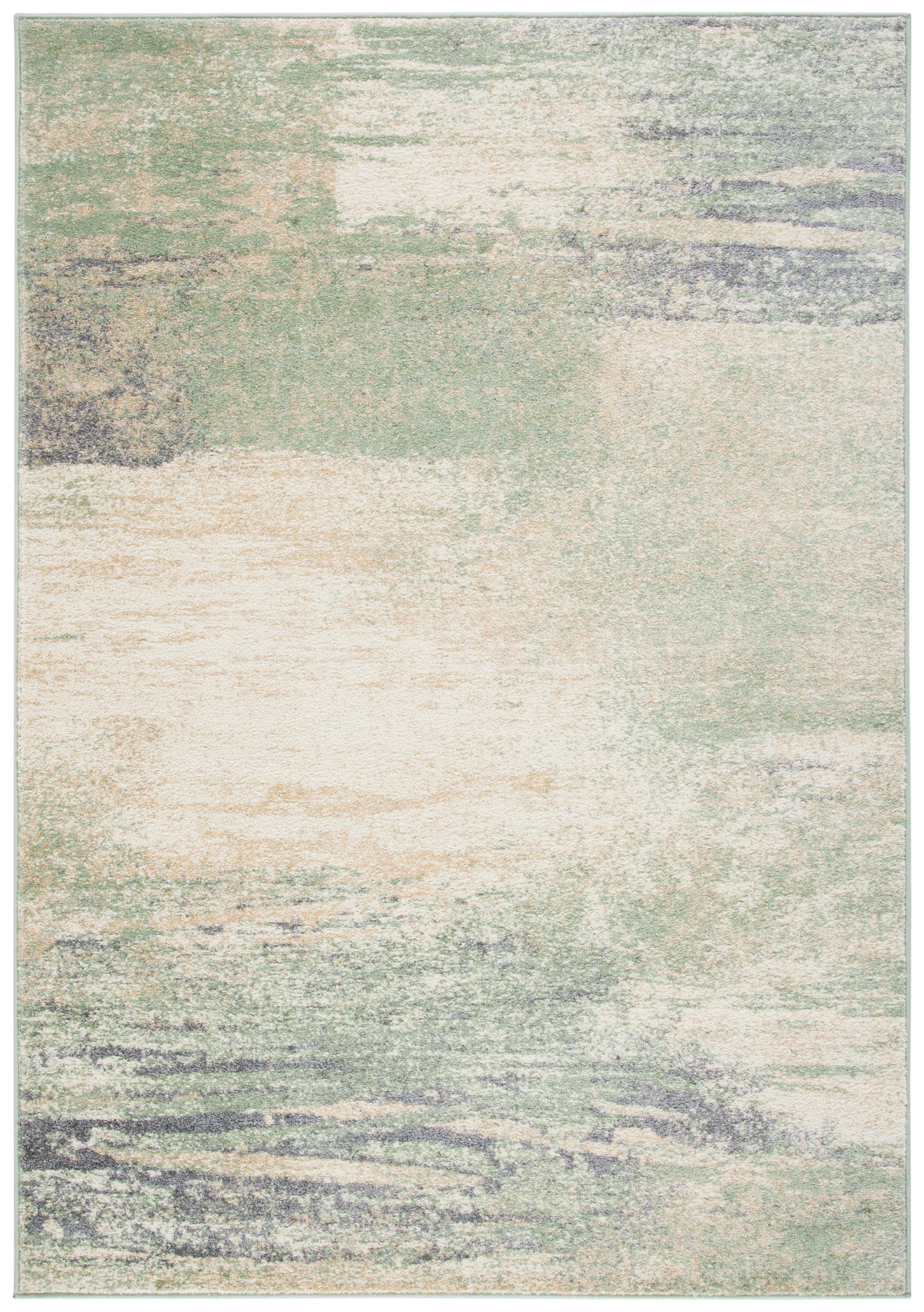 Adirondack ADR112 Machine Made Indoor Area Rug - Ivory/Sage - 5'-1"x7'-6" - Safavieh