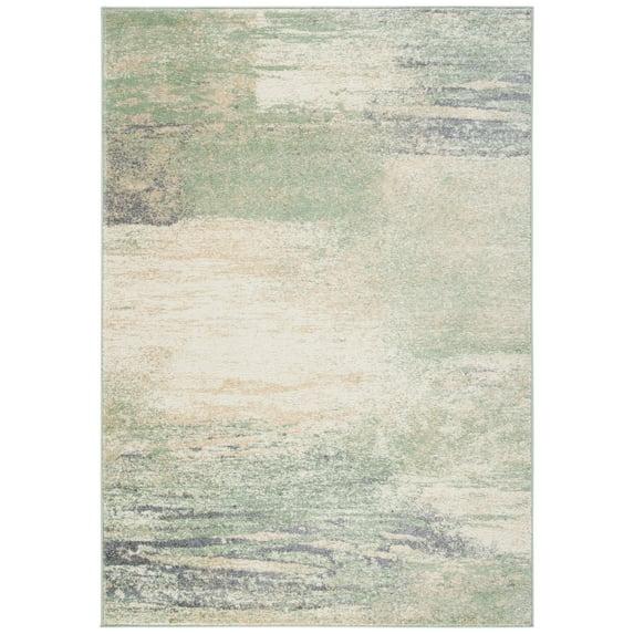 Adirondack ADR112 Machine Made Indoor Area Rug - Ivory/Sage - 5'-1"x7'-6" - Safavieh