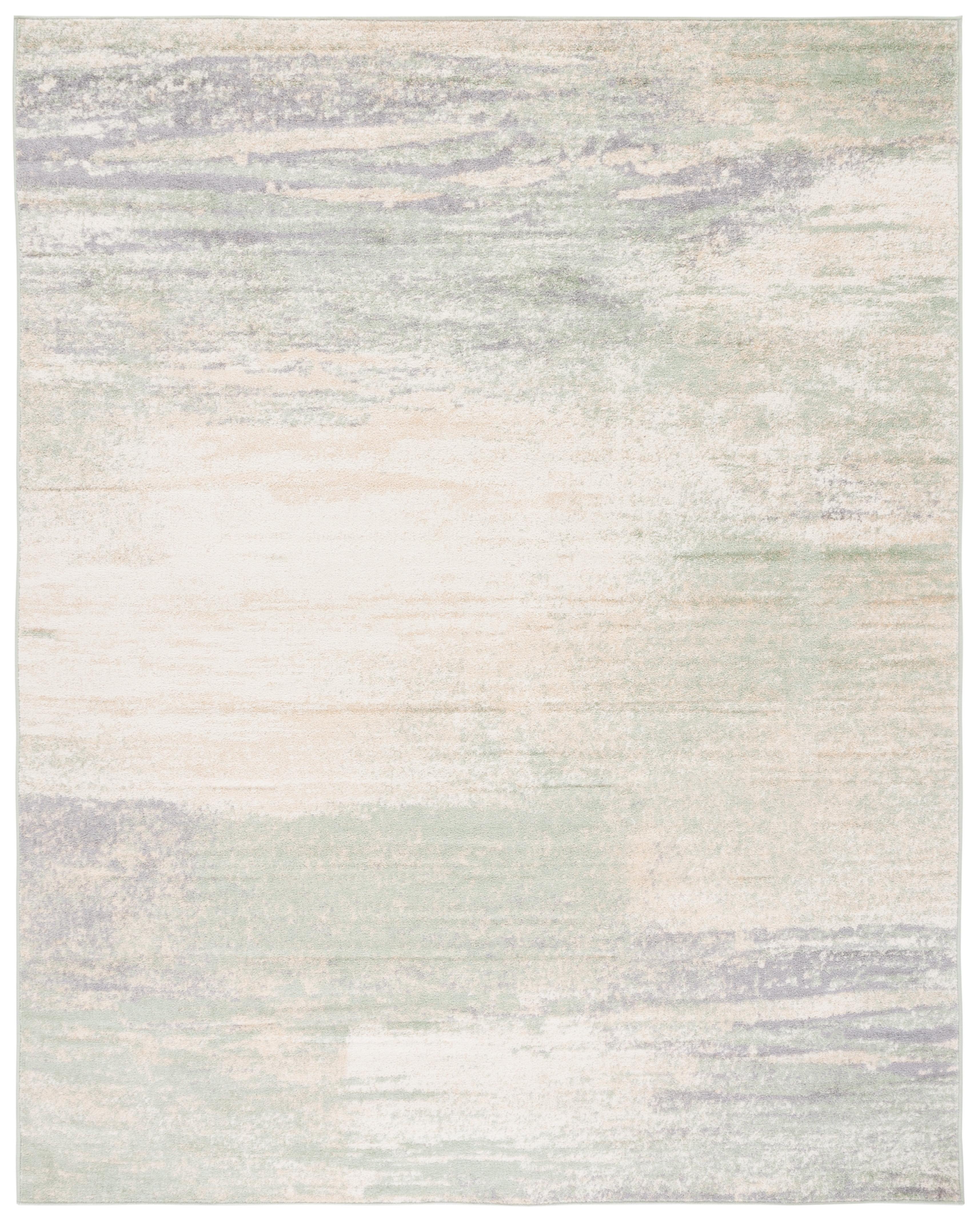 SAFAVIEH Adirondack Rudyard Abstract Area Rug, Ivory/Sage, 9' x 12'