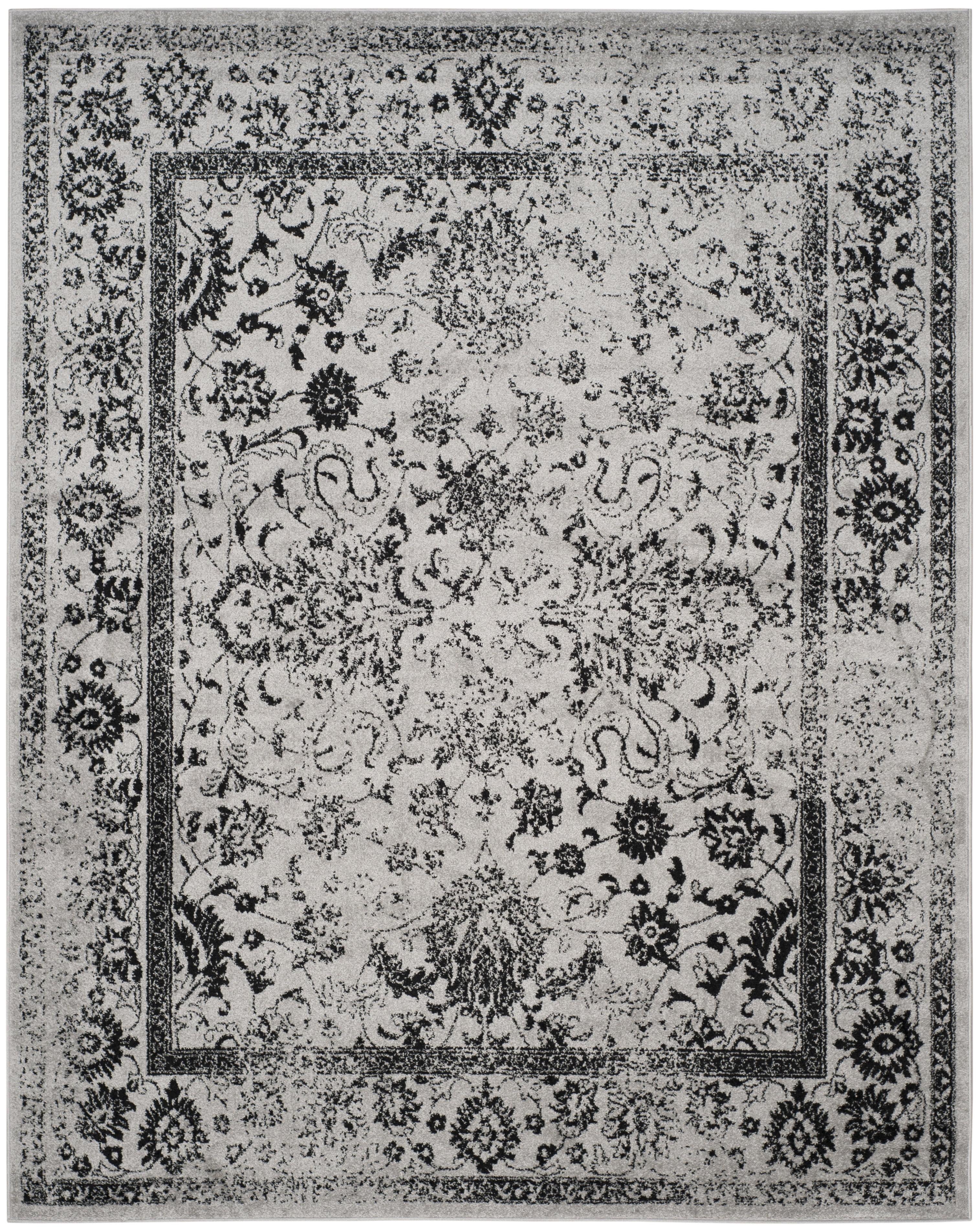 Adirondack ADR109 Machine Made Indoor Area Rug - Grey/Black - 10'x14' - Safavieh