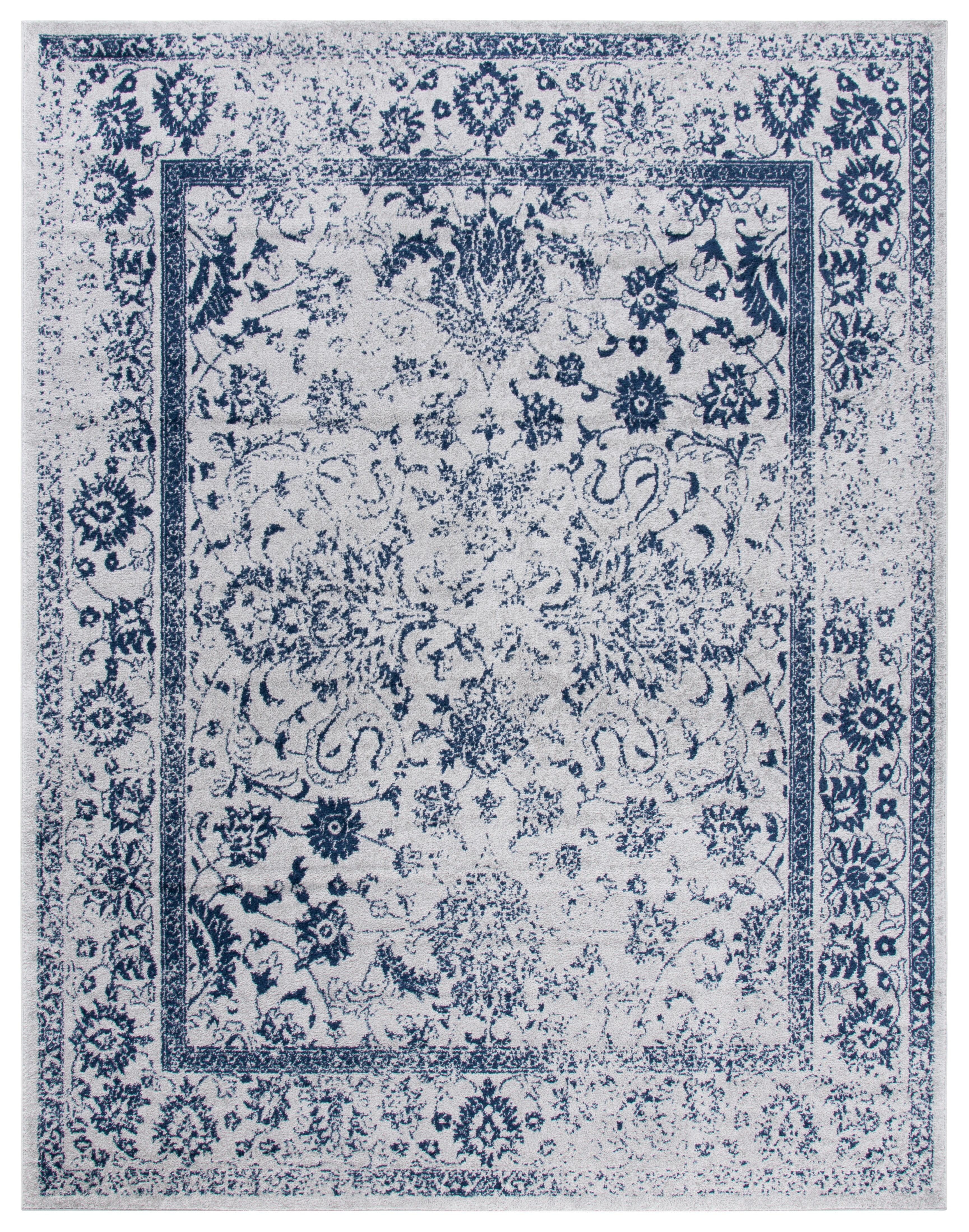 Adirondack ADR109 Machine Made Indoor Area Rug - Grey/Navy - 8'x10' - Safavieh