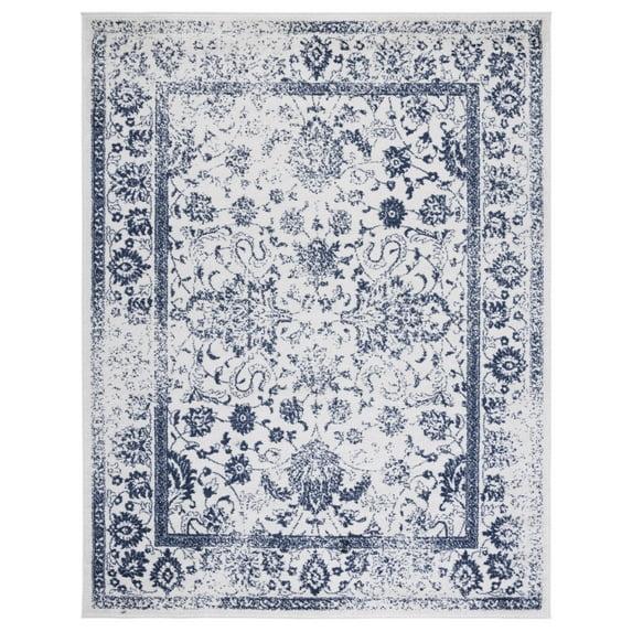 Adirondack ADR109 Machine Made Indoor Area Rug - Ivory/Navy - 8'x10' - Safavieh