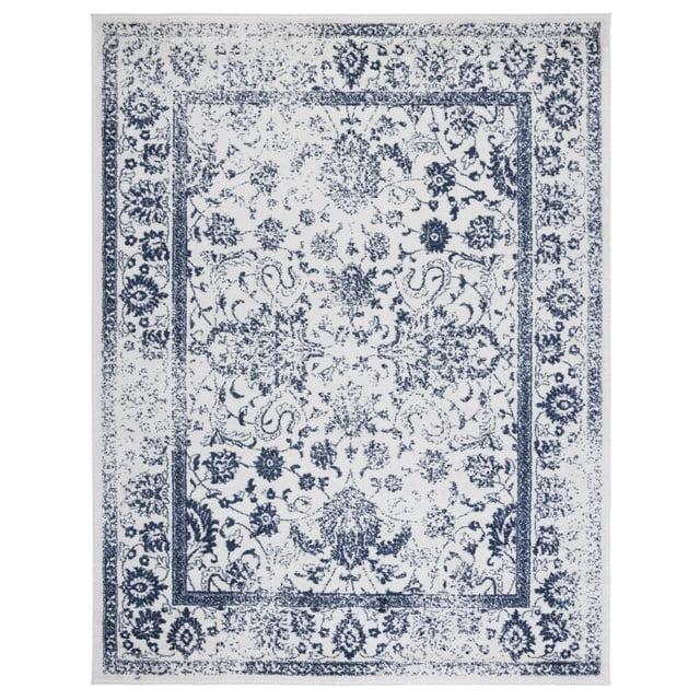 Adirondack ADR109 Machine Made Indoor Area Rug - Ivory/Navy - 8'x10' - Safavieh
