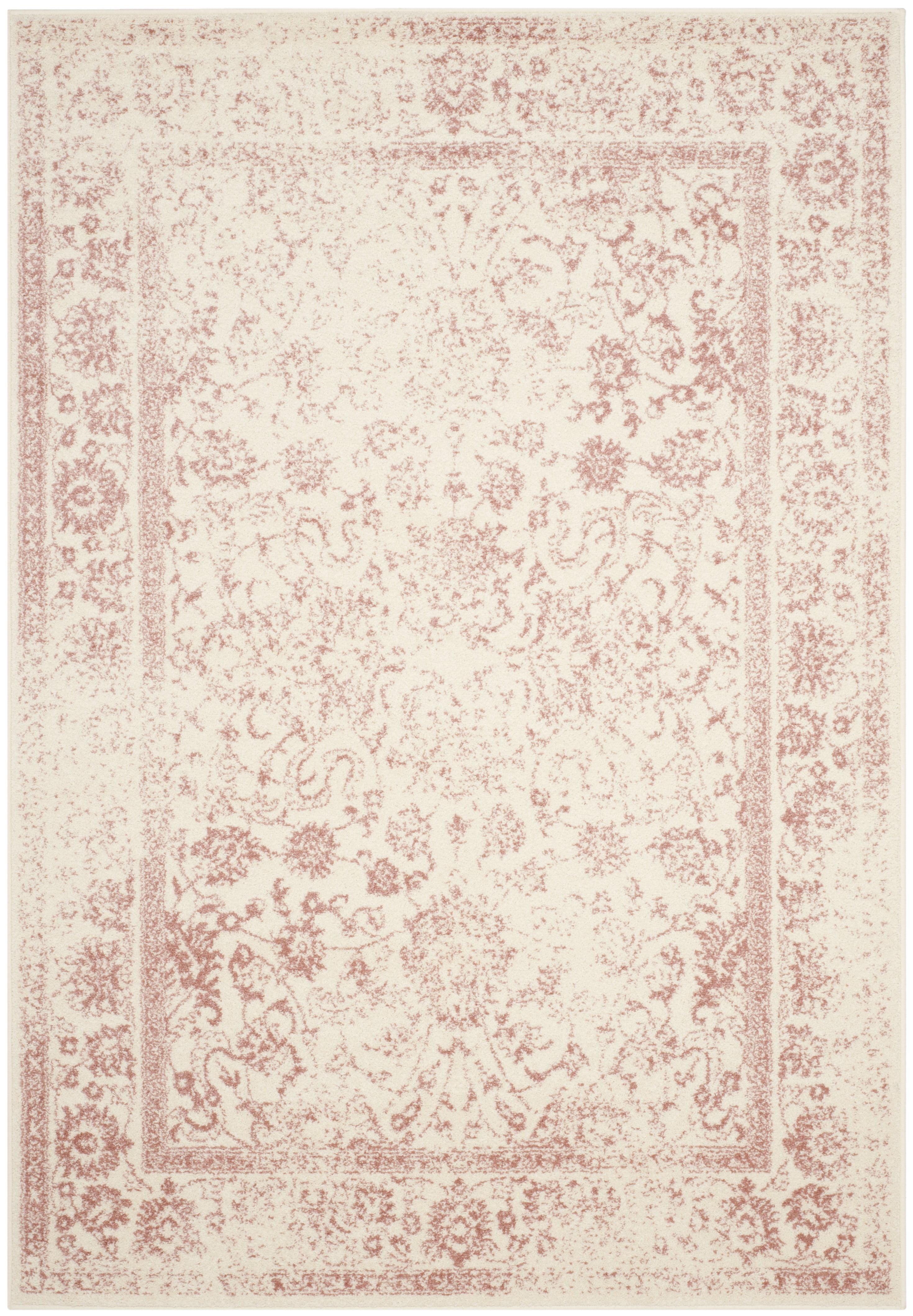 Adirondack ADR109 Machine Made Indoor Area Rug - Ivory/Rose - 6'x9' - Safavieh