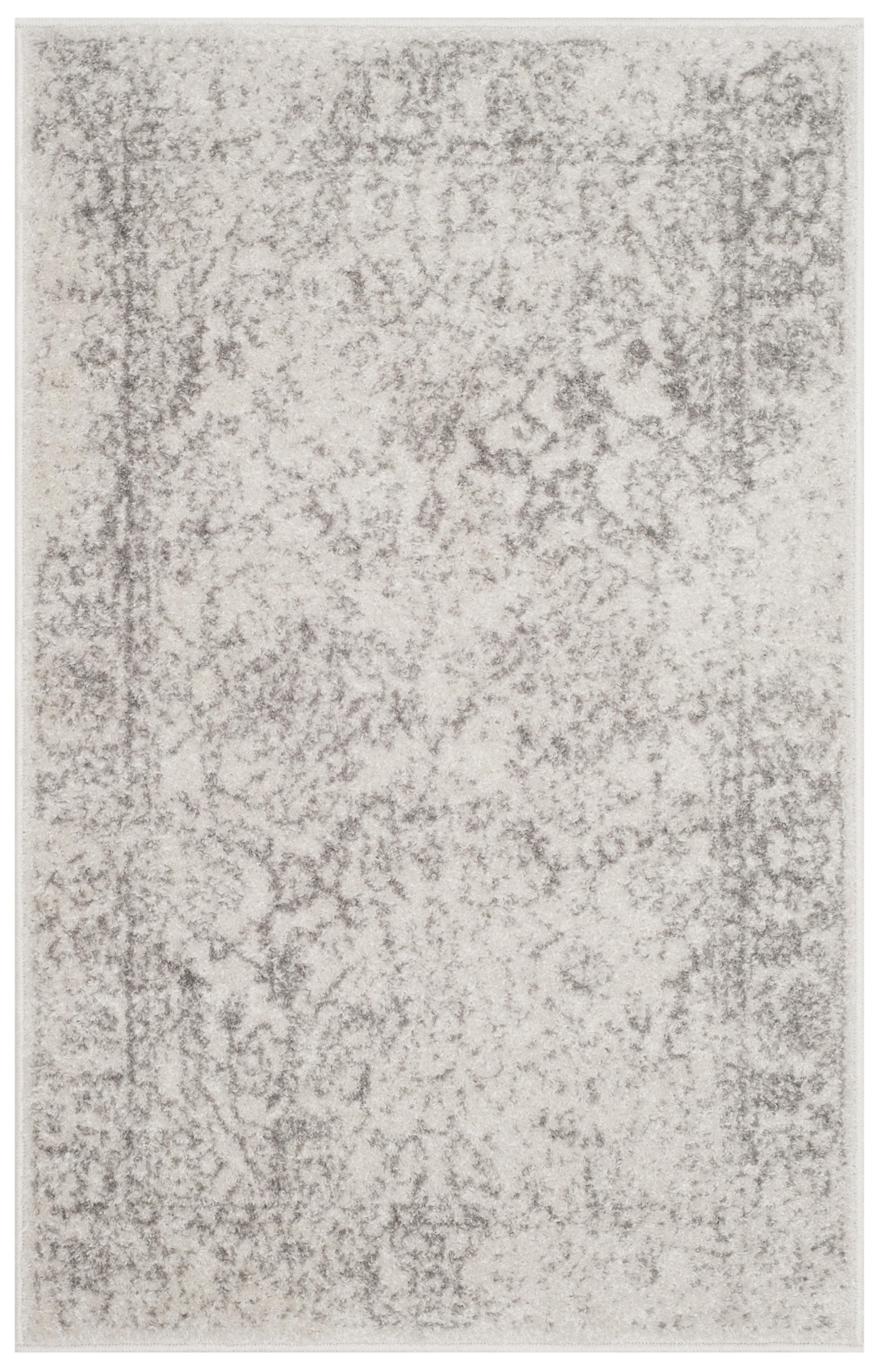 Adirondack ADR109 Machine Made Indoor Accent Rug - Ivory/Silver - 2'-6"x4' - Safavieh