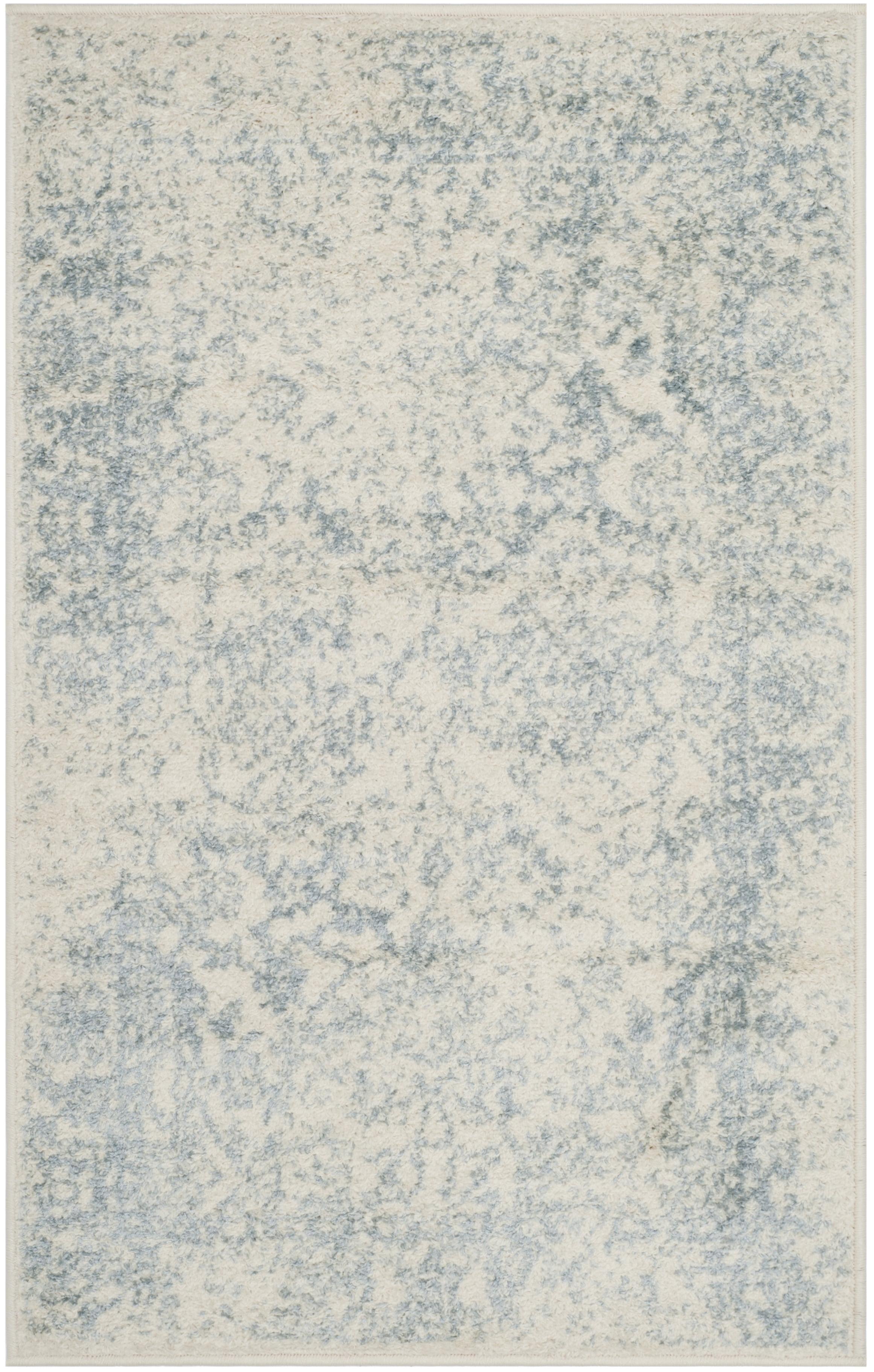 Adirondack ADR109 Machine Made Indoor Accent Rug - Ivory/Slate - 2'-6"x4' - Safavieh