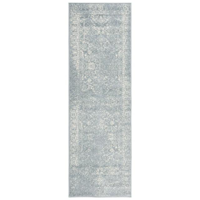 Adirondack ADR109 Machine Made Indoor Runner - Slate/Ivory - 2'-6"x8' - Safavieh