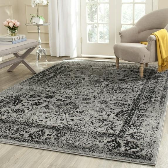 Adirondack ADR109 Machine Made Indoor Area Rug - Grey/Black - 6'x9' - Safavieh