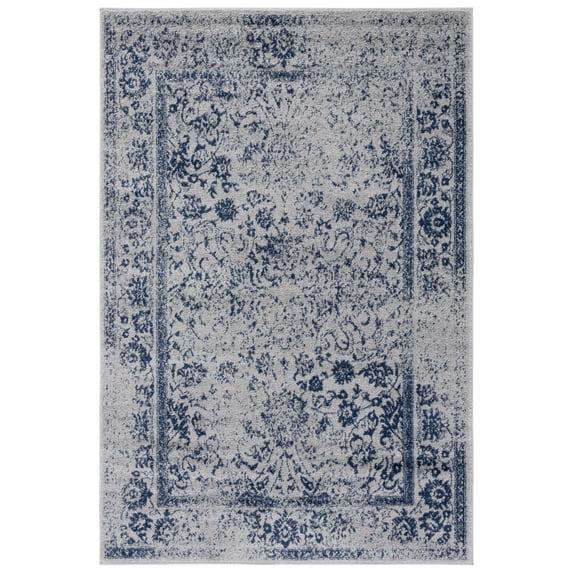 Adirondack ADR109 Machine Made Indoor Area Rug - Grey/Navy - 6'x9' - Safavieh