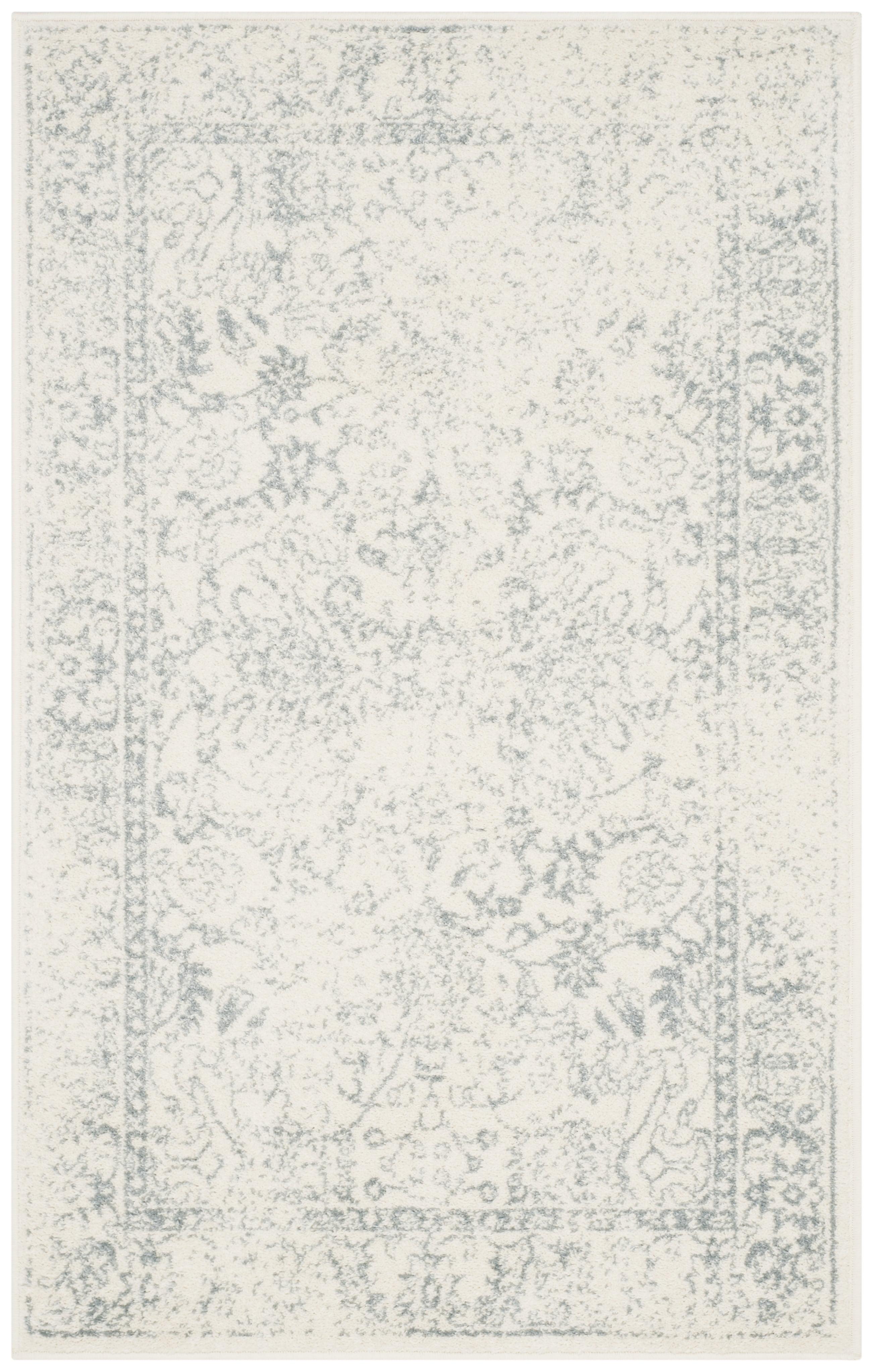 Adirondack ADR109 Non-Shedding Power Loomed Indoor Accent Rug - Ivory/Slate - 3'x5' - Safavieh