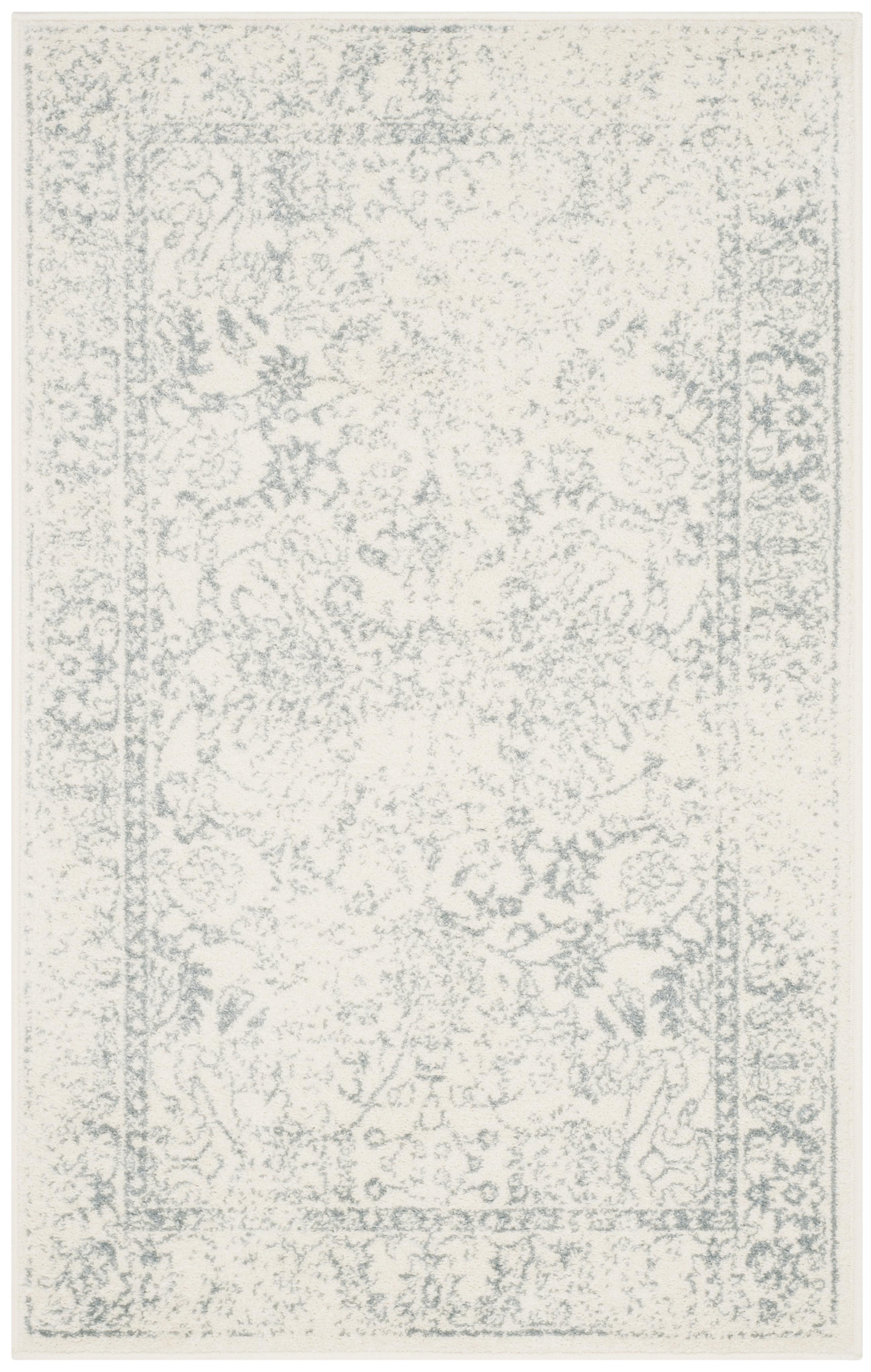 Adirondack ADR109 Machine Made Indoor Accent Rug - Ivory/Slate - 3'x5' - Safavieh