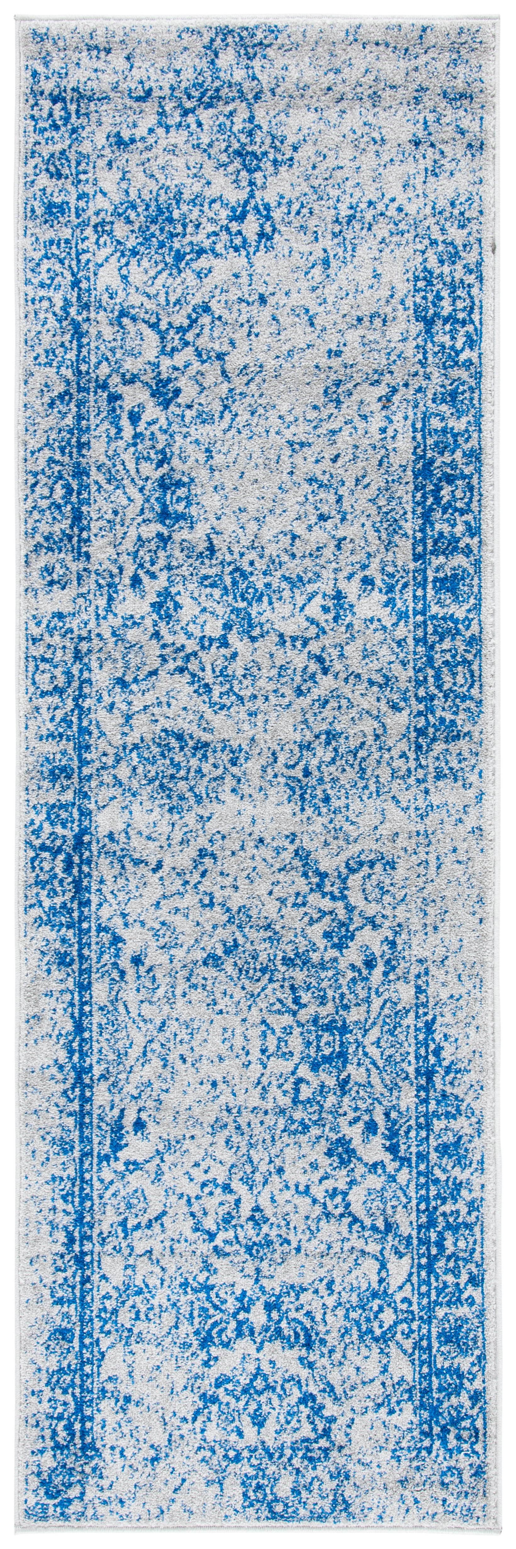 Adirondack ADR109 Machine Made Indoor Runner - Grey/Blue - 2'-6"x16' - Safavieh