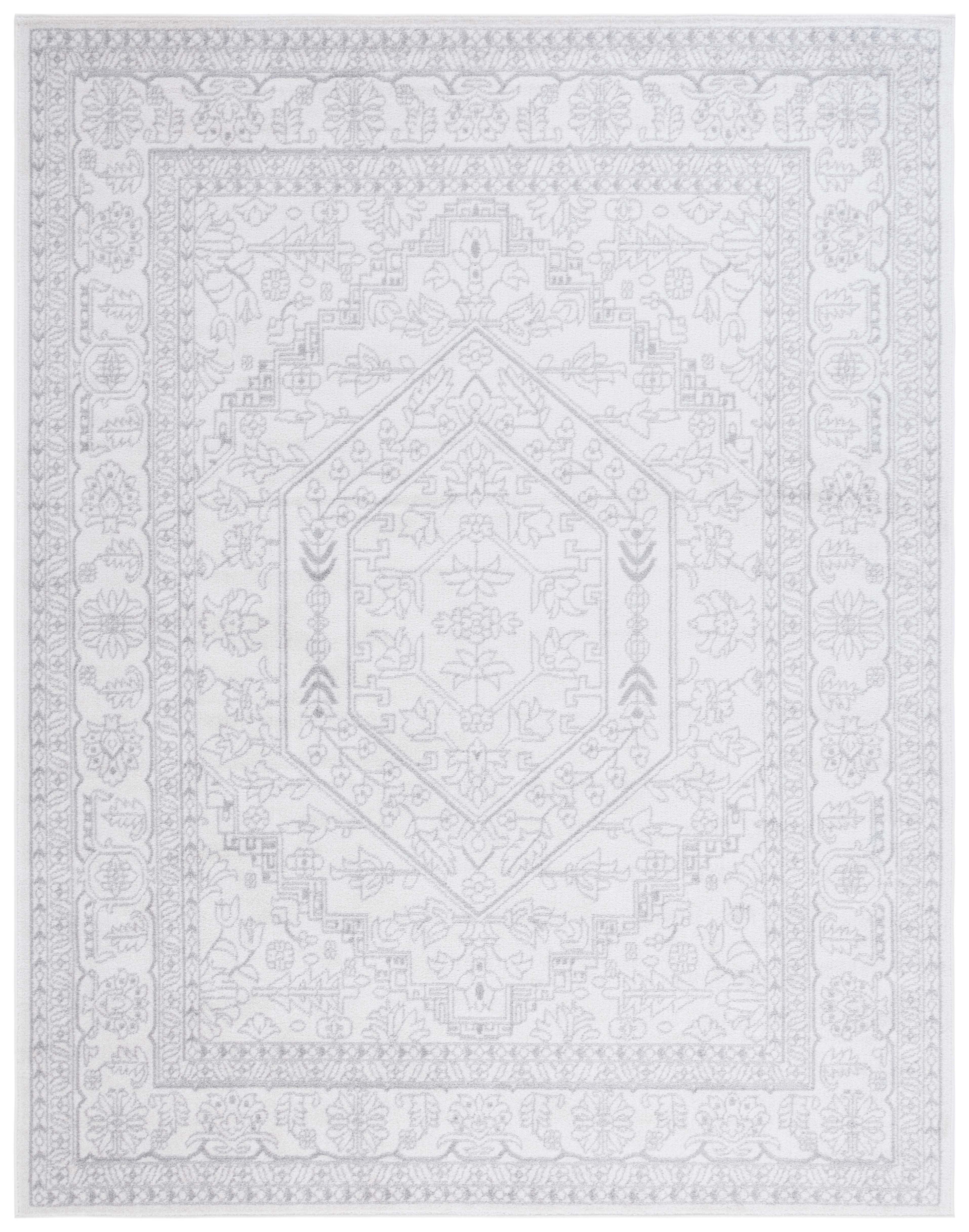 Adirondack ADR108 Power Loomed Area Rug - Ivory/Silver - 8'x10' - Safavieh.